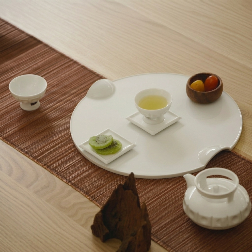 Blazing|Modern Porcelain Tea Set Inspired by Light & Harmony