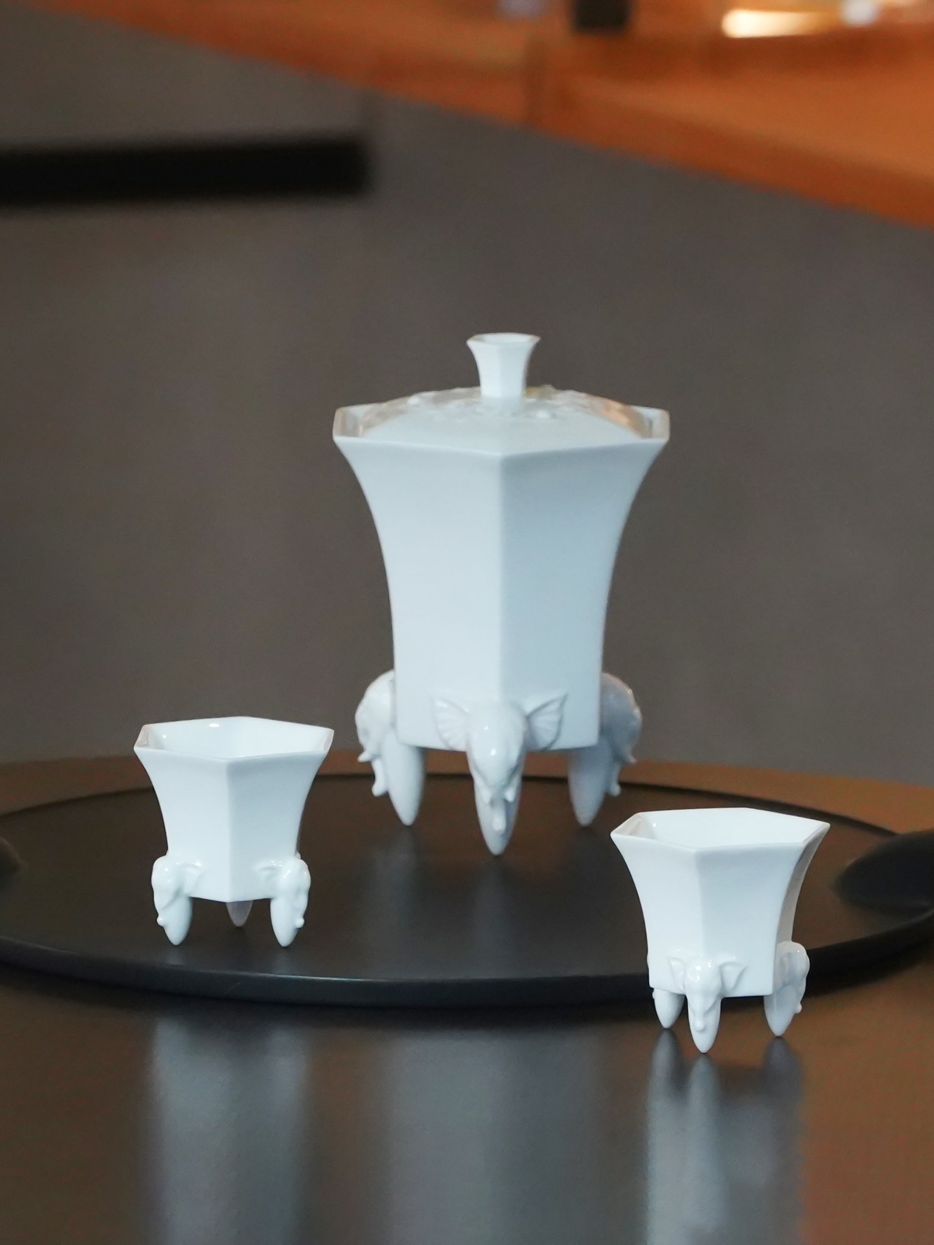 中秋節茶禮推薦|豪情有相白瓷蓋杯與茶杯套組