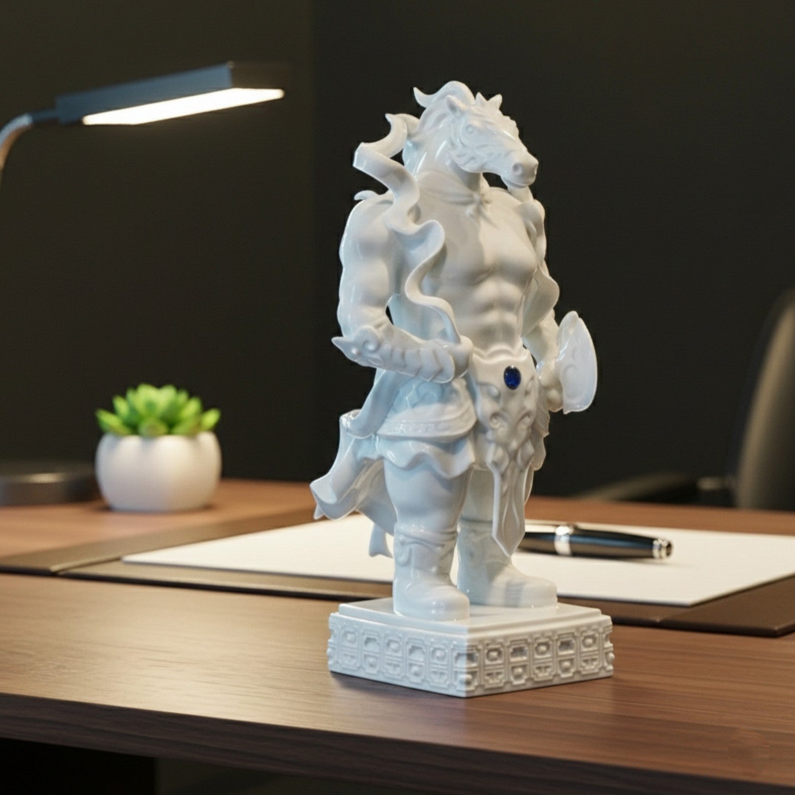 常勝 馬年生肖擺件 象徵勝利與堅定意志的瓷器藝術品 居家生活