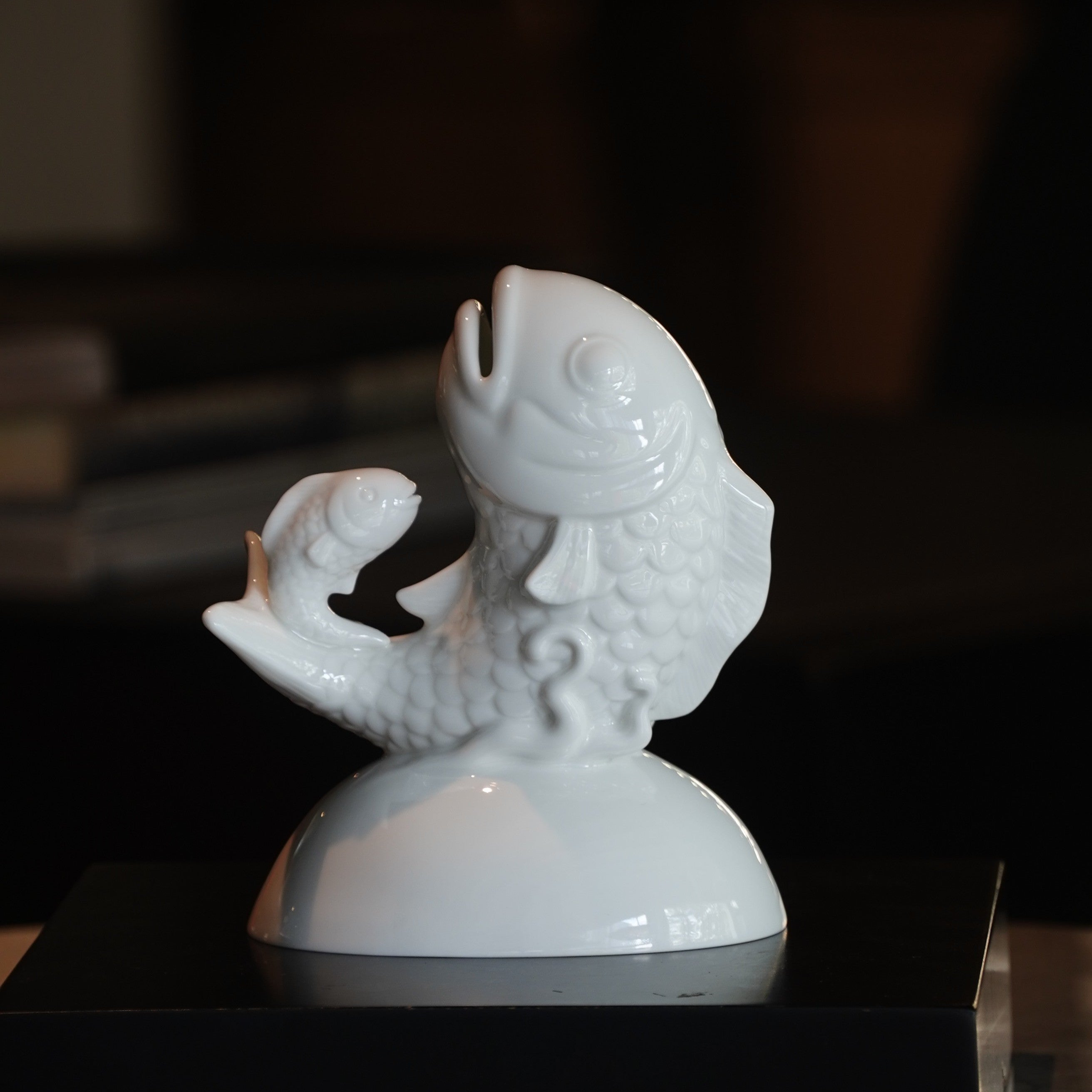 代代富足 存錢筒 八方新氣 白瓷藝術 魚 居家生活 辦公擺飾