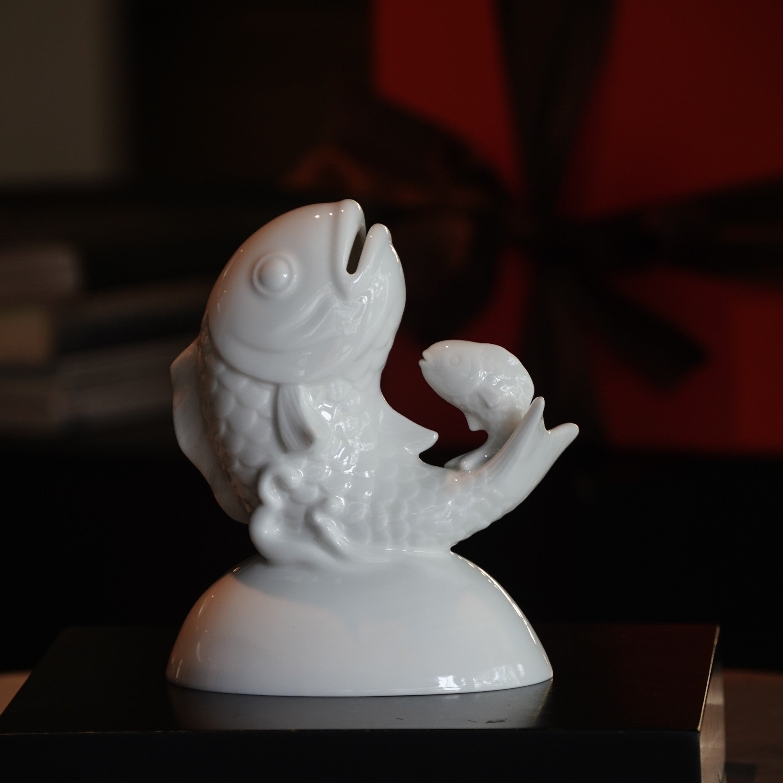 代代富足 存錢筒 八方新氣 白瓷藝術 魚 居家生活 辦公擺飾