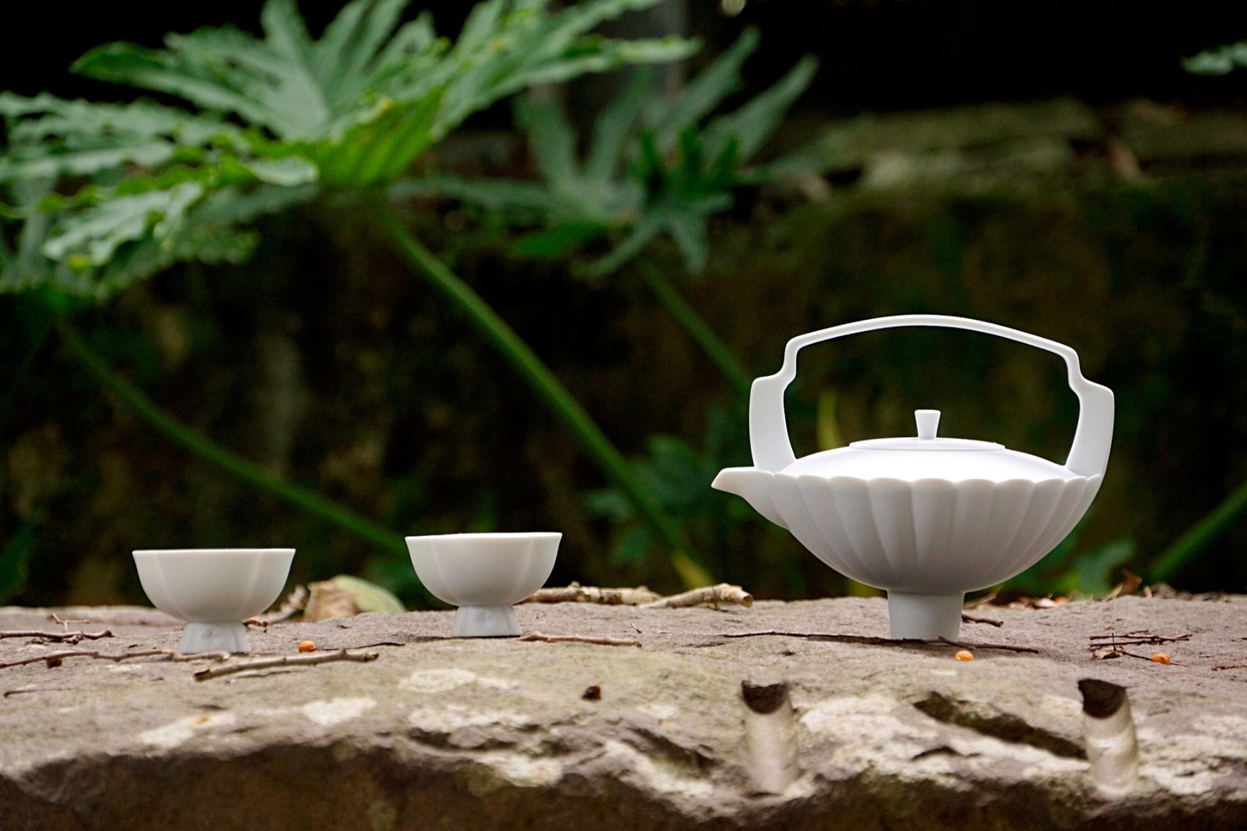 春嵐茶壺與茶杯組|山水意象設計、現代東方美學