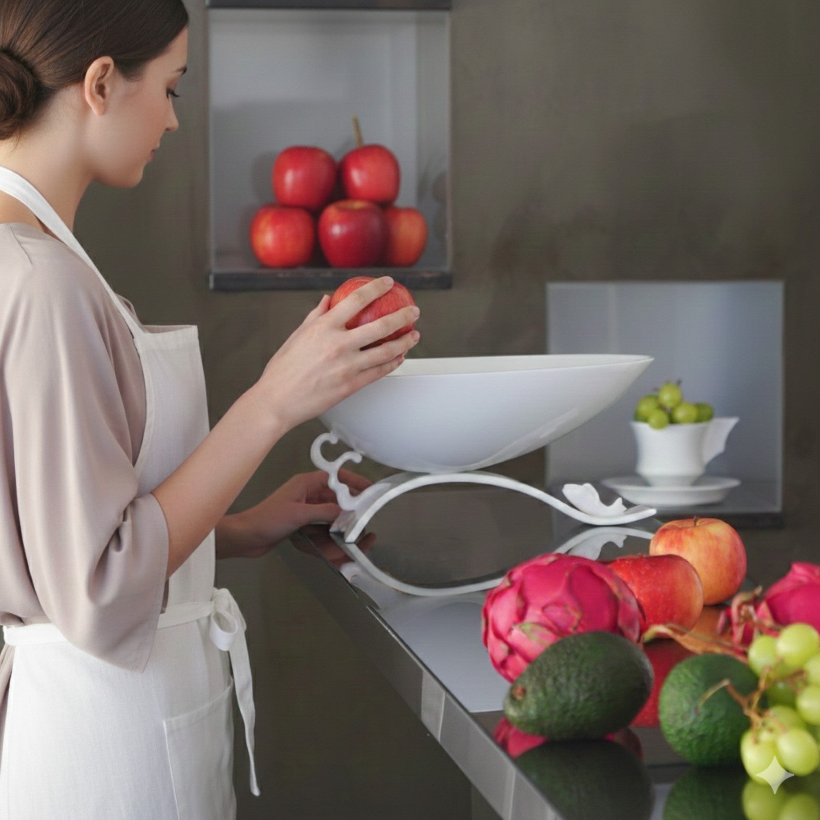 Bounty · Porcelain Fruit Plate | Oriental-Inspired Contemporary Design