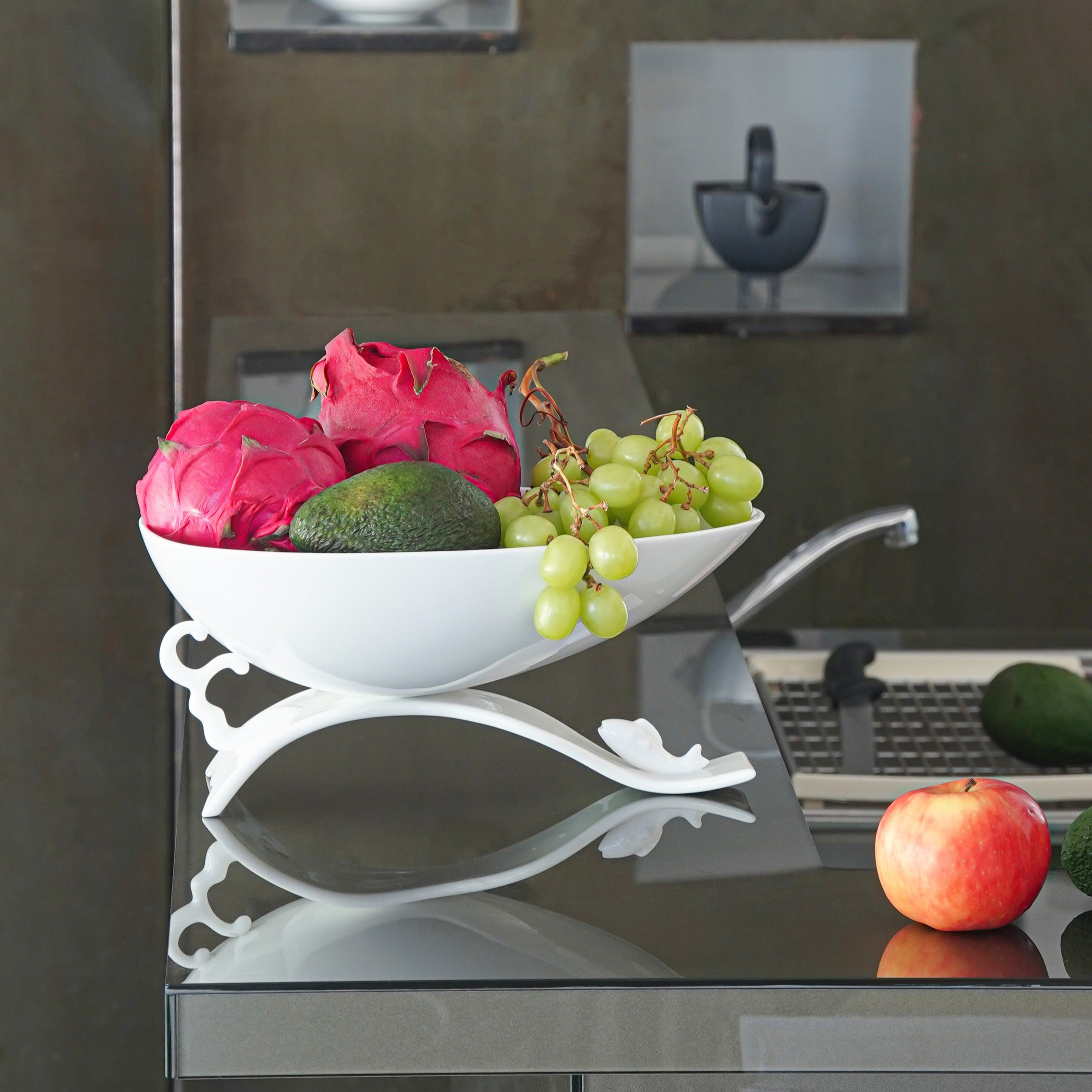 Bounty · Porcelain Fruit Plate | Oriental-Inspired Contemporary Design