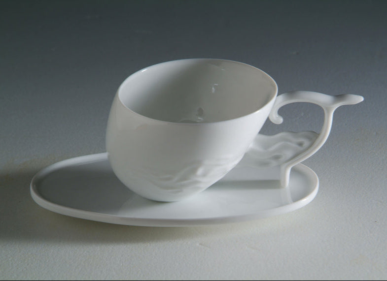 八方新氣 風舞 造形杯 茶杯 瓷器 白瓷 盤
