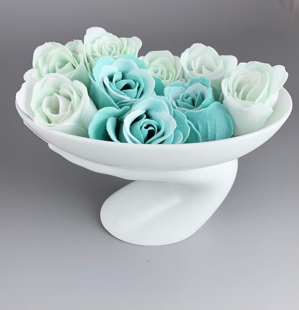 八方新氣 富貴吉祥 陶瓷擺件盤 瓷器擺飾 居家生活