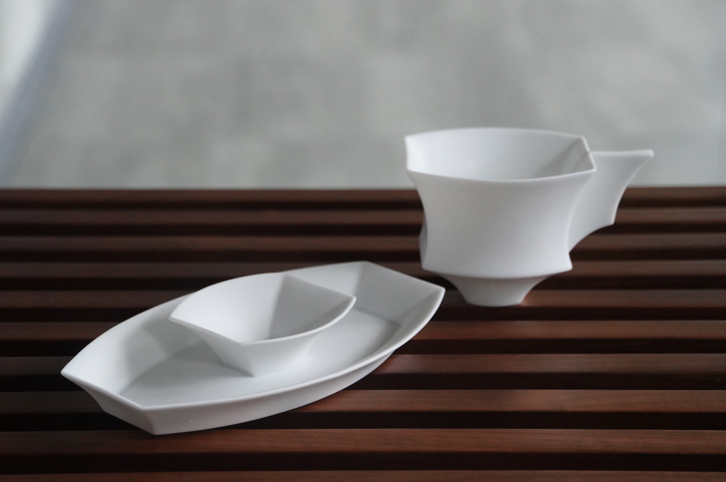 啞光霧面帝國記憶藝術白瓷,適合品茗品咖啡