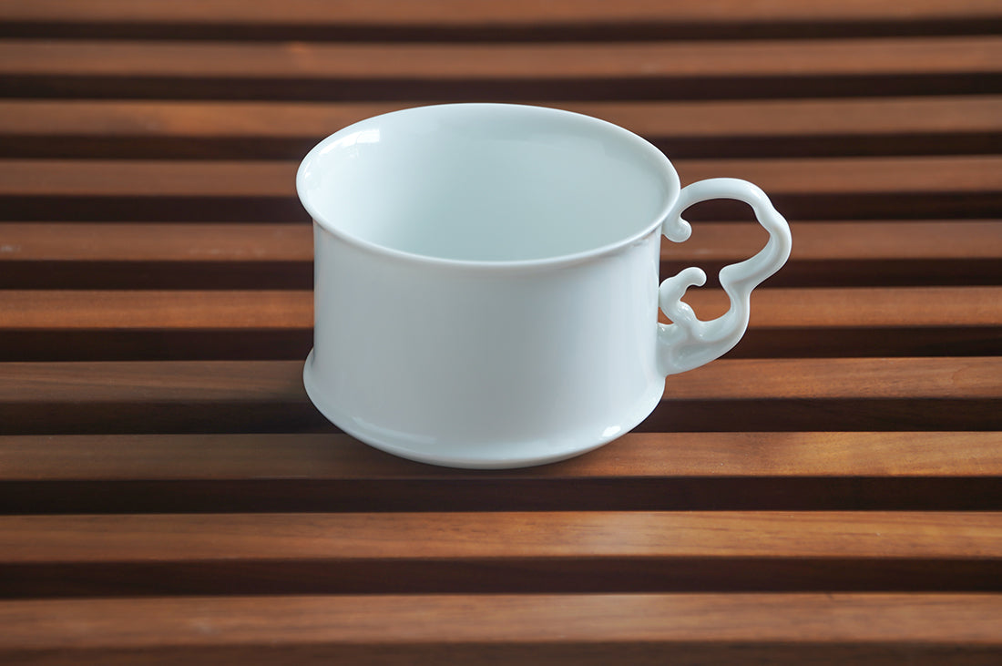 海洋 咖啡杯組 八方新氣白瓷器 茶具茶杯 咖啡杯盤組 送禮 杯子 把手 白色 杯盤組 白瓷