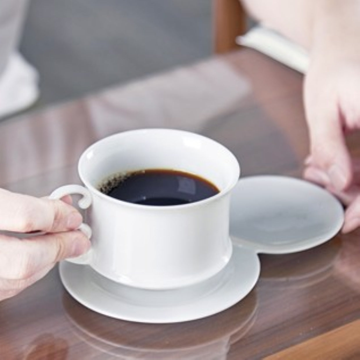 海洋 咖啡杯組 八方新氣白瓷器 茶具茶杯 咖啡杯盤組 送禮 杯子 把手 白色 杯盤組 白 瓷 居家生活 餐具