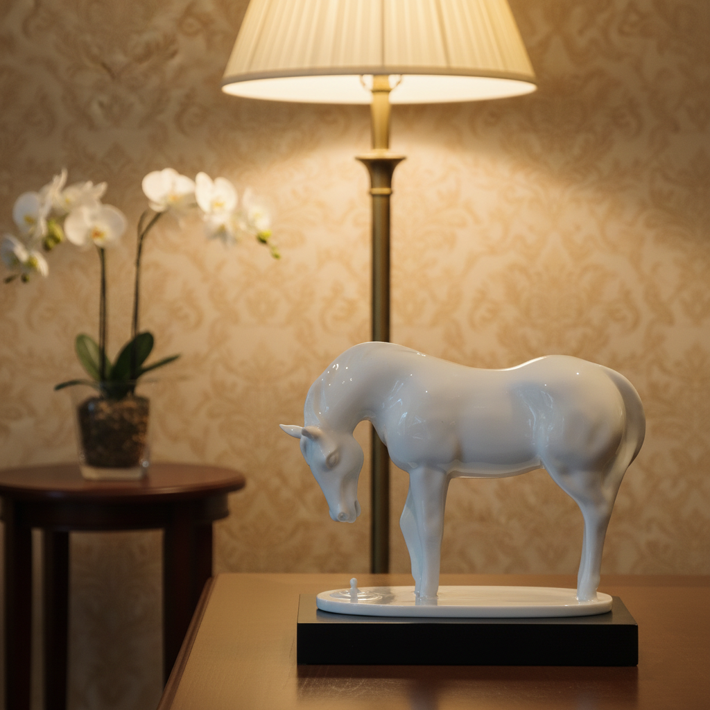 居家生活 藝術擺飾 白瓷 馬年禮品 飲口思源 八方新氣