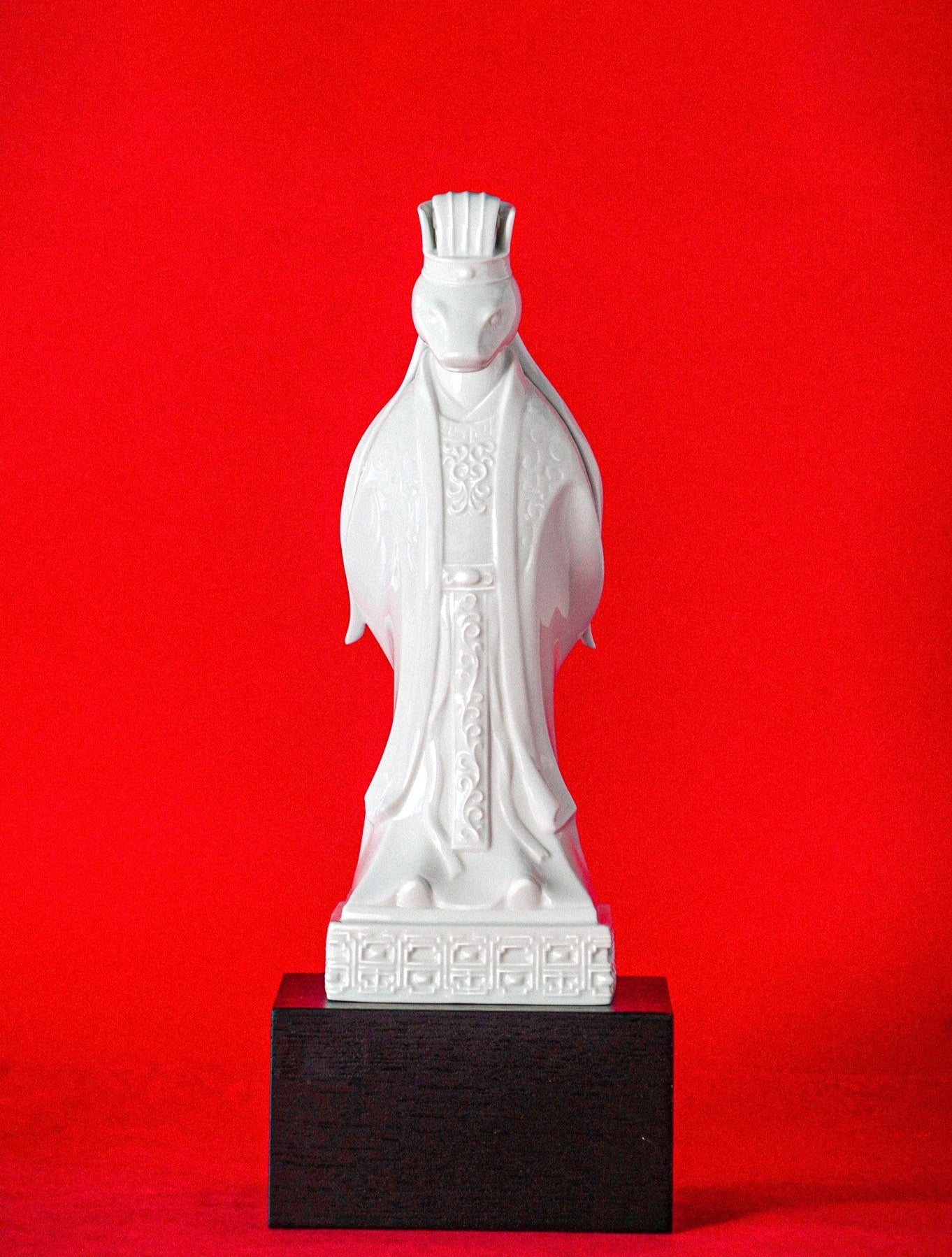 八方新氣 蛇 昂然 瓷偶 瓷器 擺飾 白瓷 禮物 印璽 印章