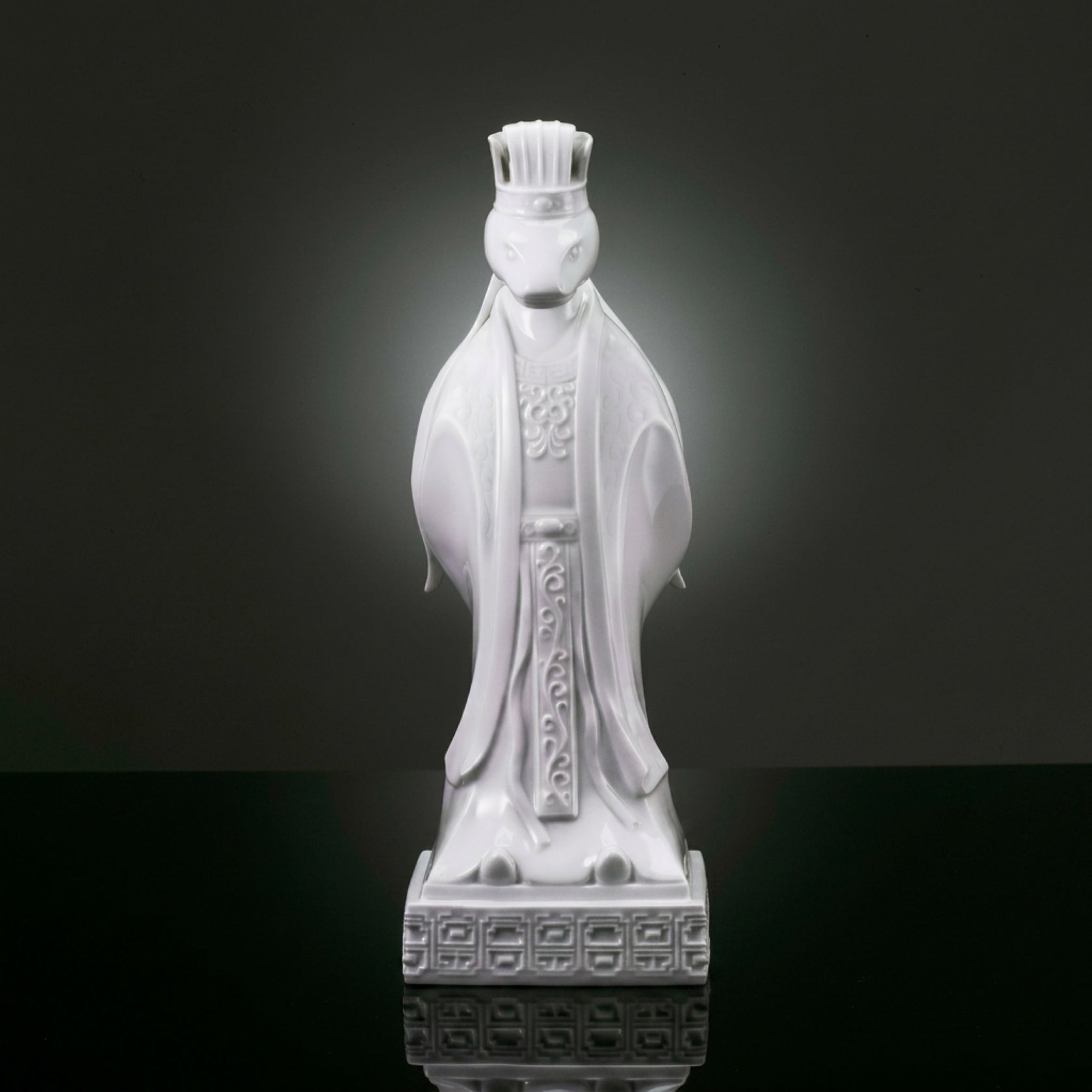 八方新氣 蛇 昂然 瓷偶 瓷器 擺飾 白瓷 禮物 印璽 印章