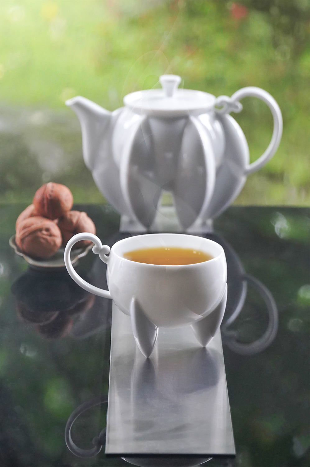 八方新氣 荷花 王俠軍 茶具組 茶器 咖啡杯 杯子款式 造形杯 白瓷藝術 壼