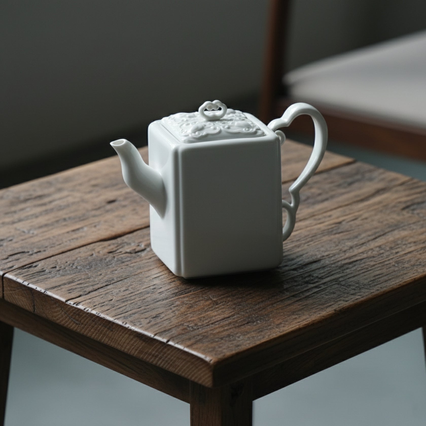 八方新氣 鴻福 造形壺 茶壺 瓷器 白瓷 禮物 瓷壺 茶具 咖啡杯 茶杯 蝙蝠 居家生活