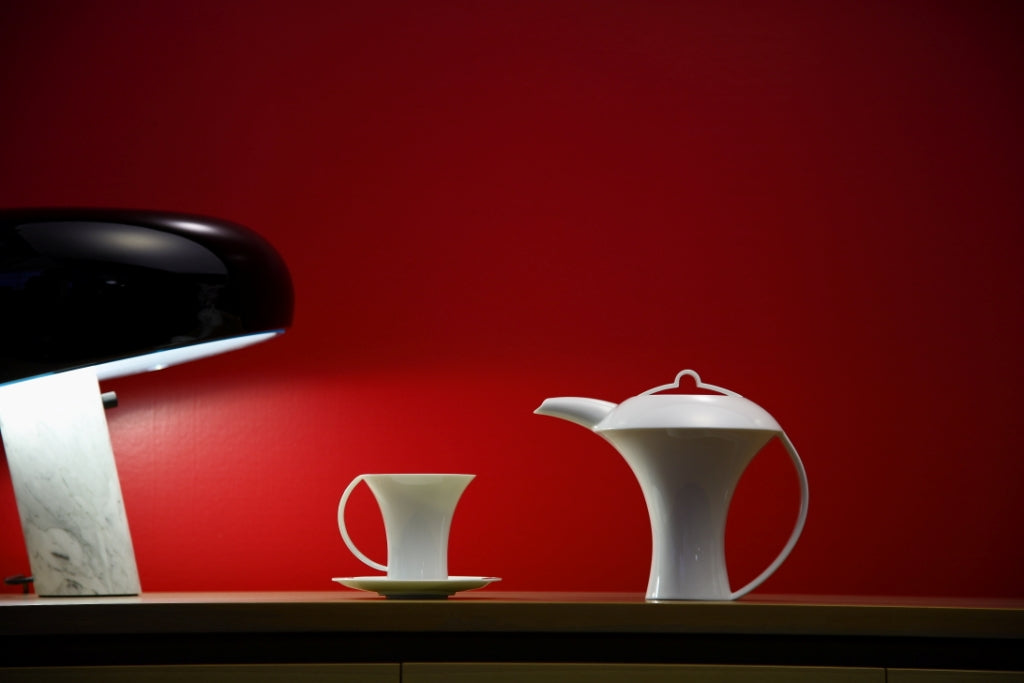 明月咖啡壺與咖啡杯盤組