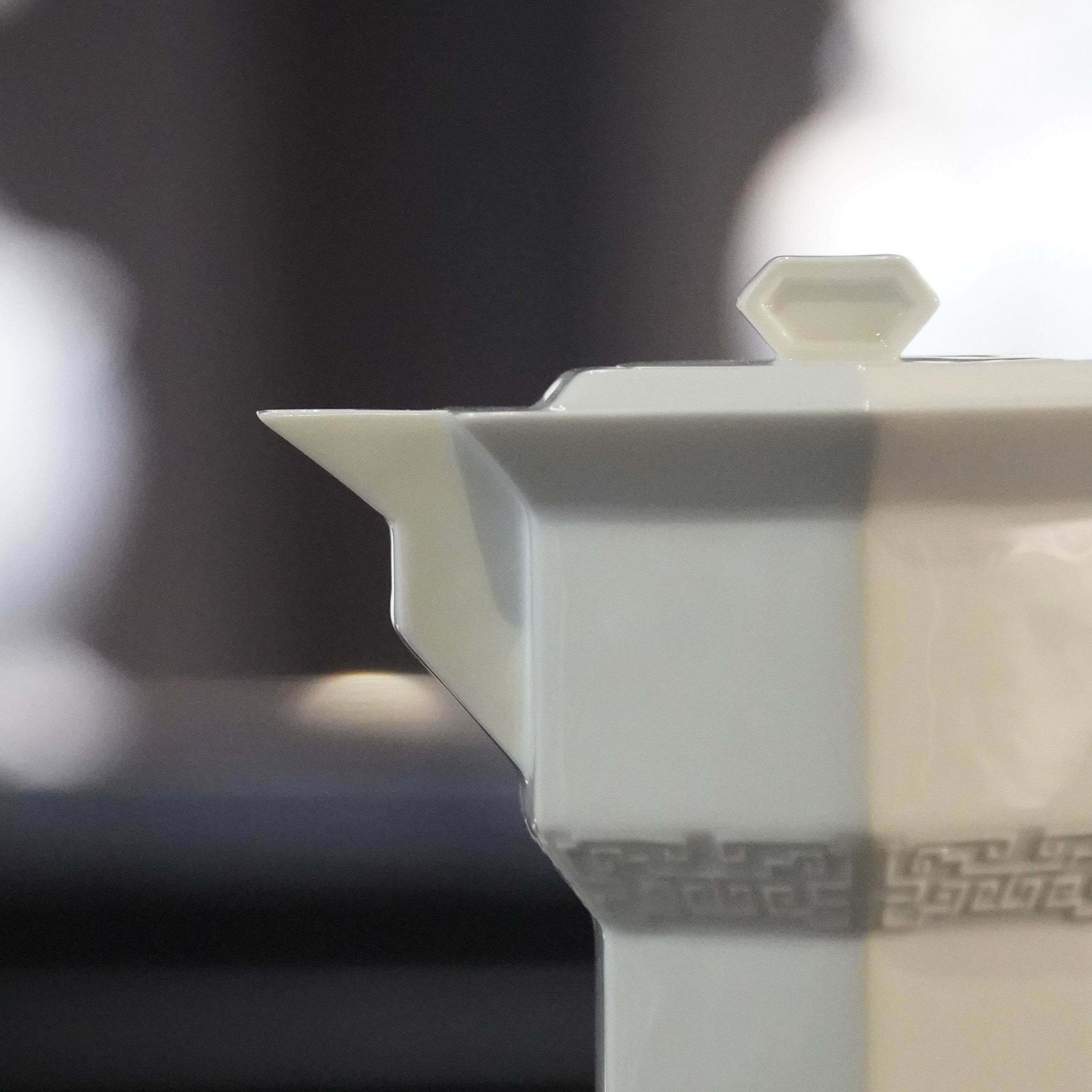 冬昇長春 四季豐登 冬季茶具作品 手把以窗花為靈感精緻底座縷空