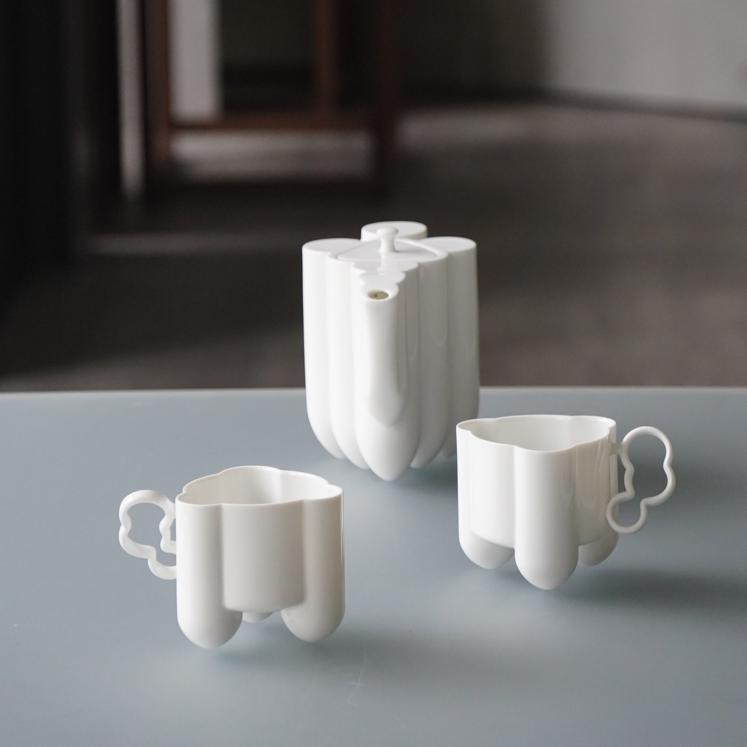 悠優9久 手作感白瓷造形壺杯組 完整茶席器物展現器度之美