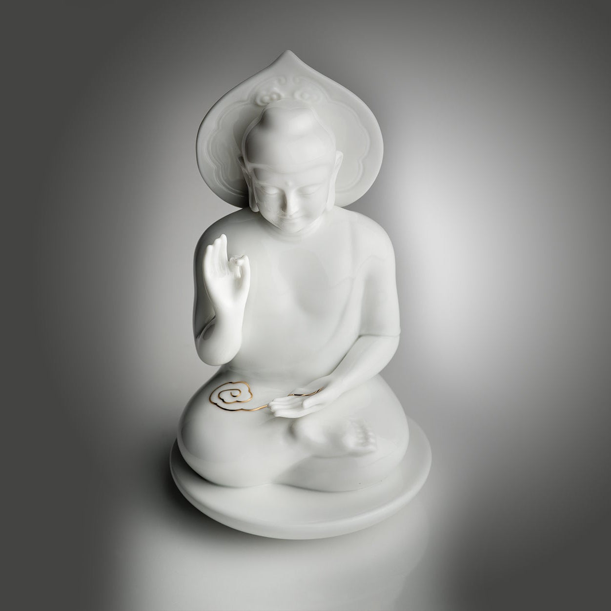 八方新氣 風雲妙有 佛像 擺飾 白瓷