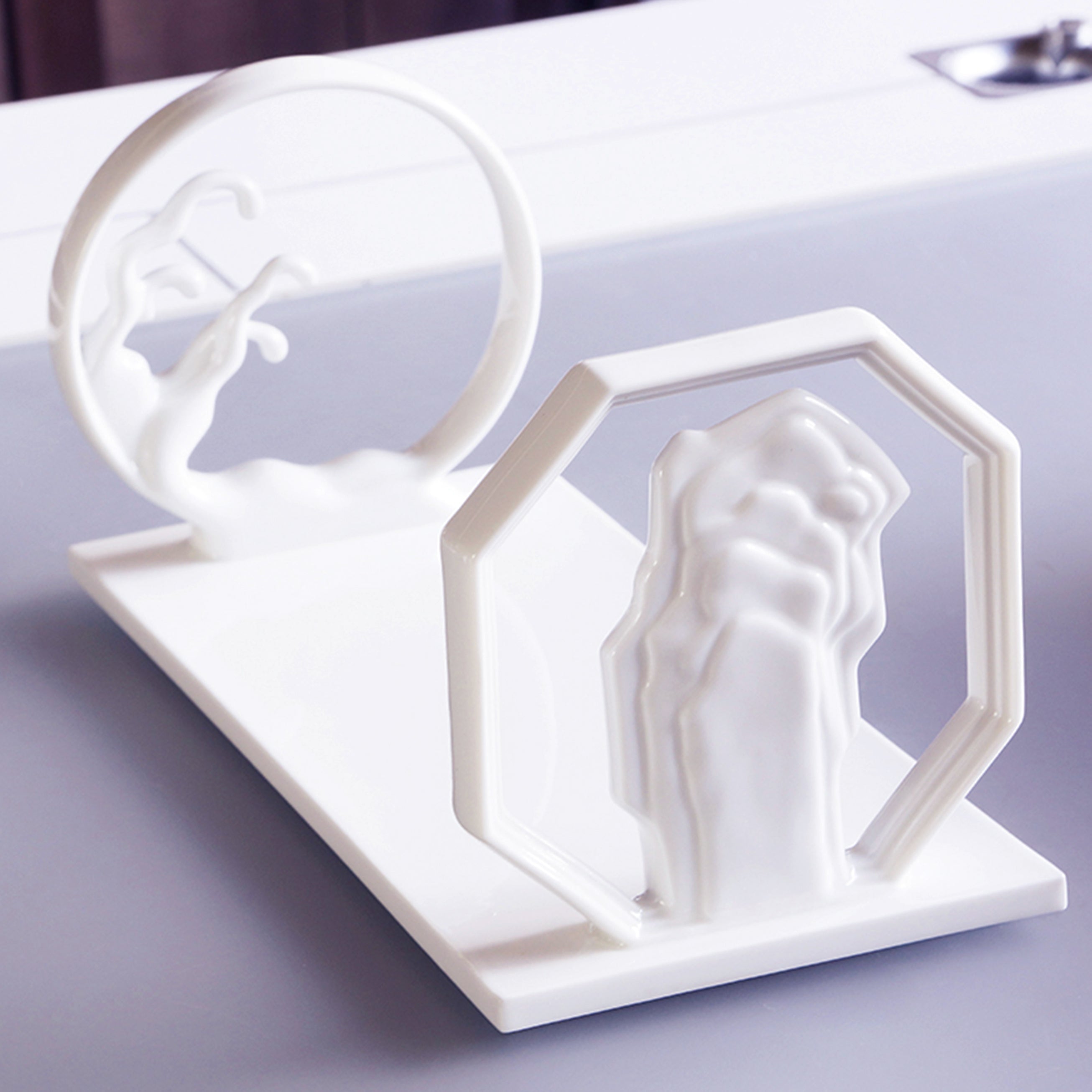 八方新氣 智仁雙修 書架 禮物 白瓷 台灣精品