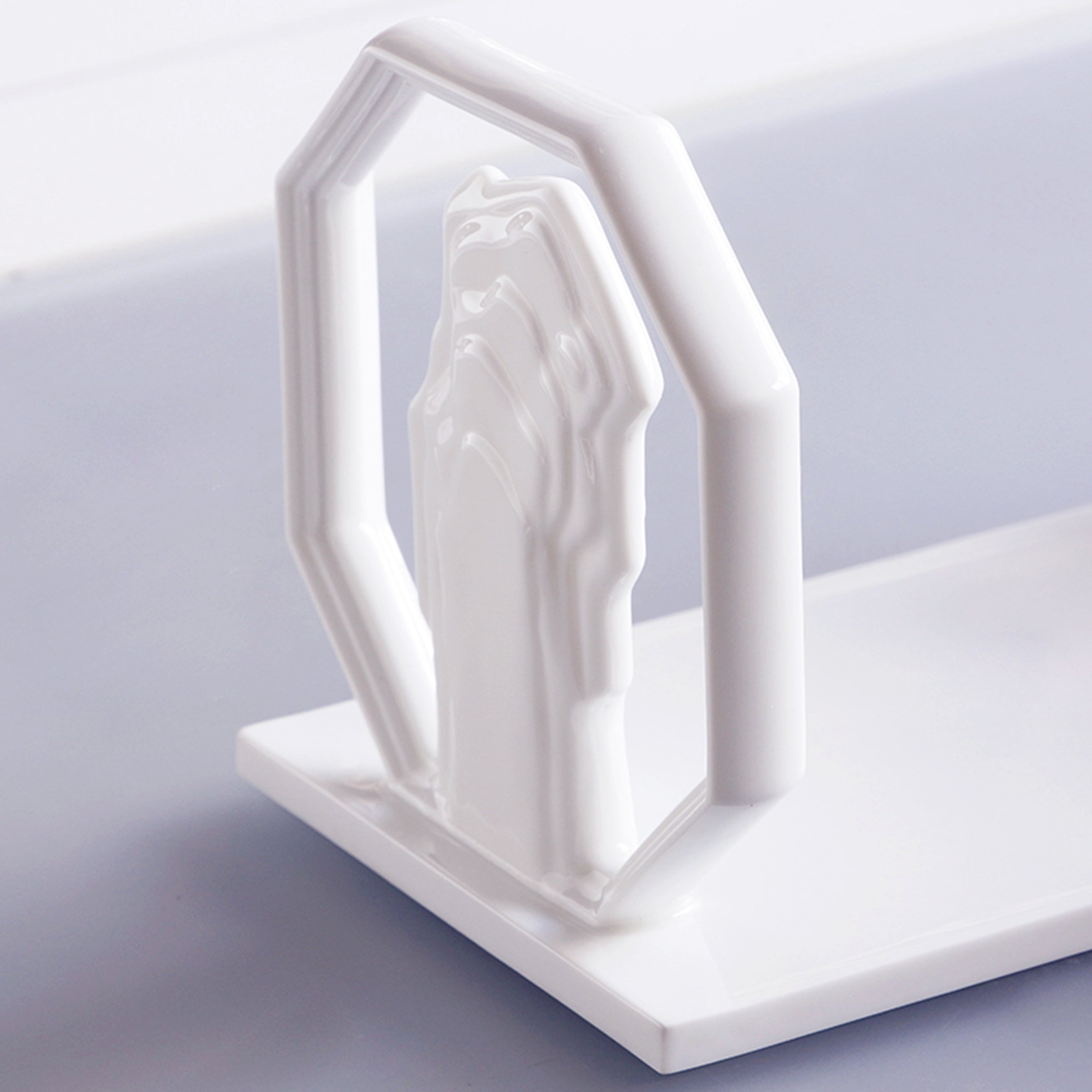 八方新氣 智仁雙修 書架 禮物 白瓷 台灣精品