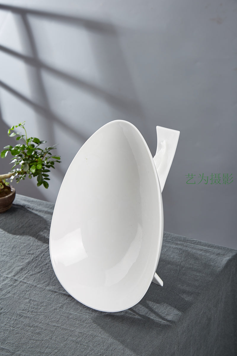 八方新氣 滿載 水果盤 糖果盤 禮物 白瓷 擺飾