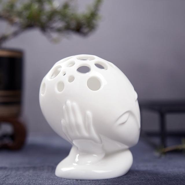 八方新氣 藝術瓷器 筆筒 王俠軍 典藏 筆筒 忘憂 花架 花瓶 花器 造形花瓶 居家生活
