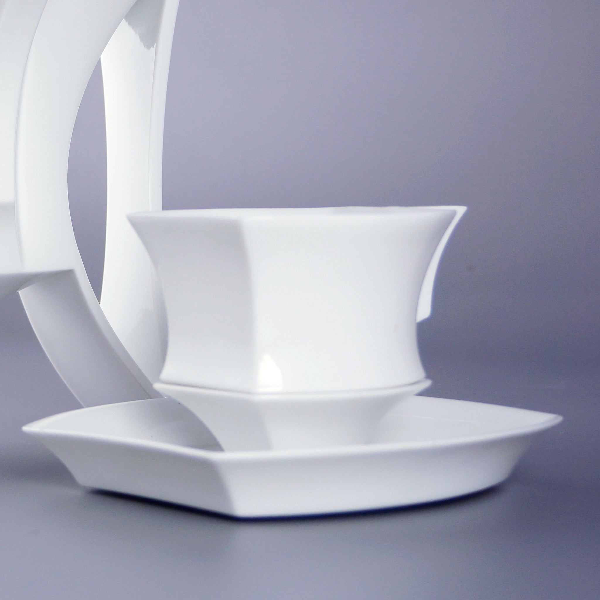 八方新氣 白瓷 王俠軍 帝國記憶 陶瓷 咖啡杯 茶杯 杯盤組 方形 茶具 茶器 把手