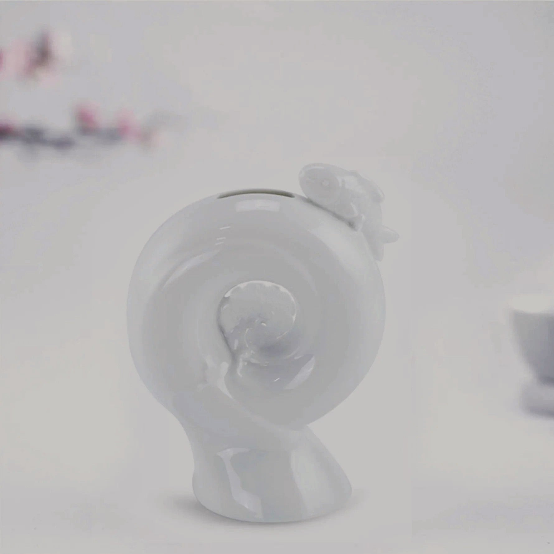 八方新氣 蒸蒸日上 存錢筒 瓷器 擺飾 禮物 白瓷