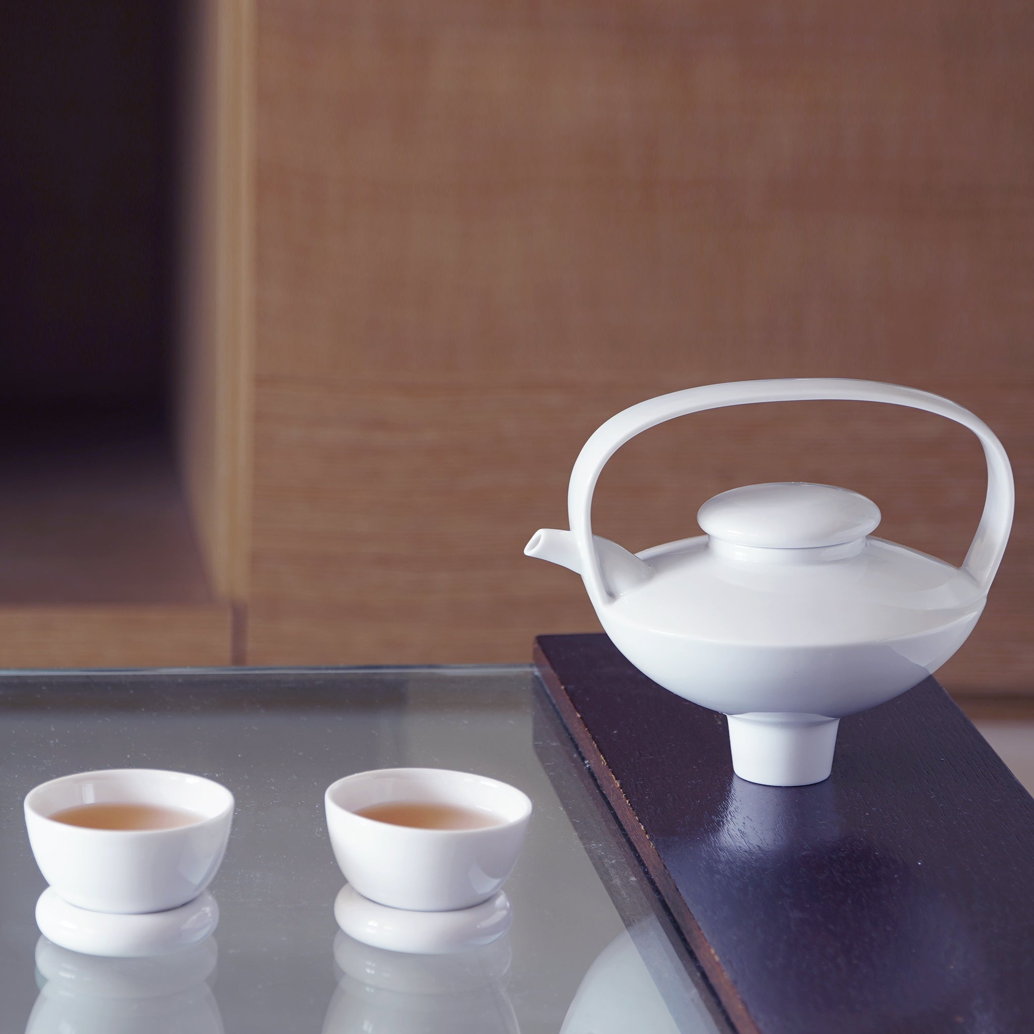 八方新氣 日出望月 創意茶具 亮面 白色 咖啡杯 壼 茶杯 茶器 居家生活