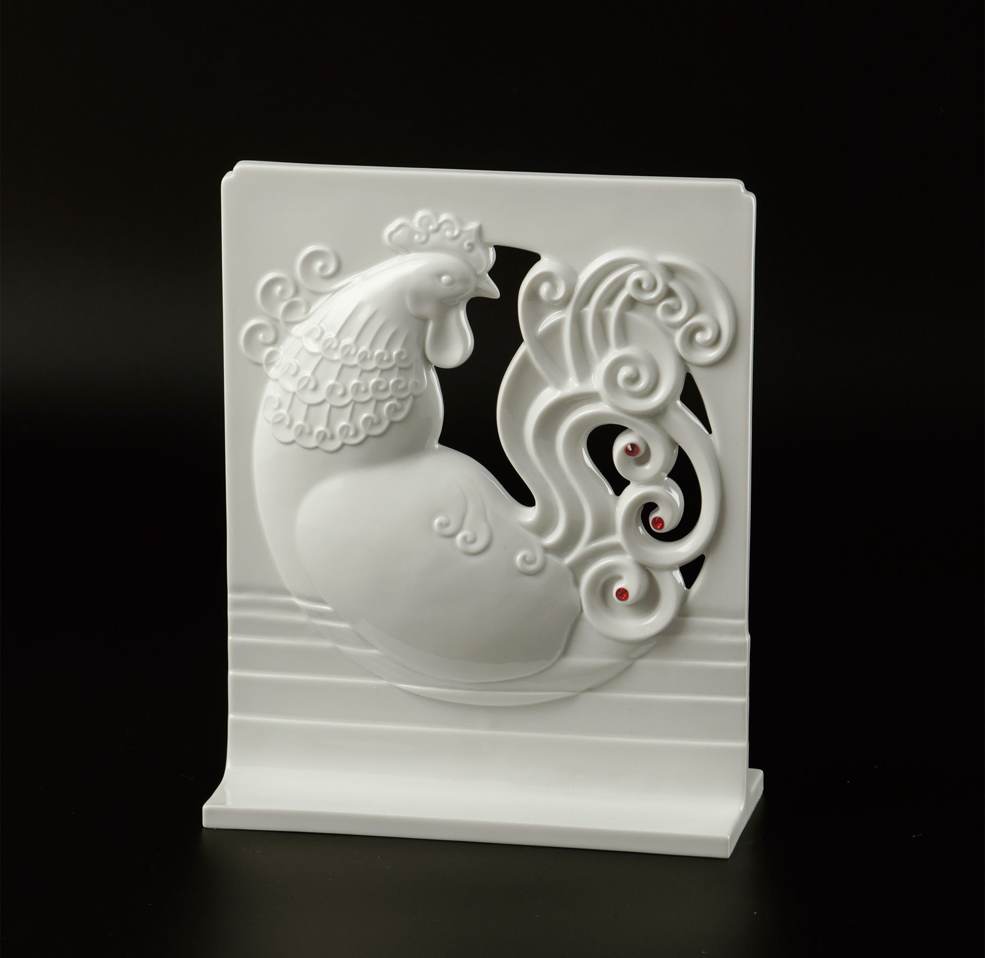 八方新氣 雞 百事大吉 瓷偶 瓷器 擺飾 白瓷 禮物