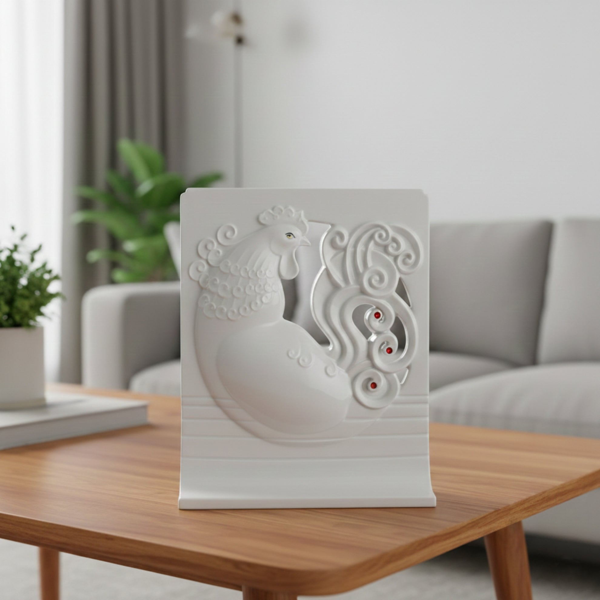 八方新氣 雞 百事大吉 瓷偶 瓷器 擺飾 白瓷 禮物