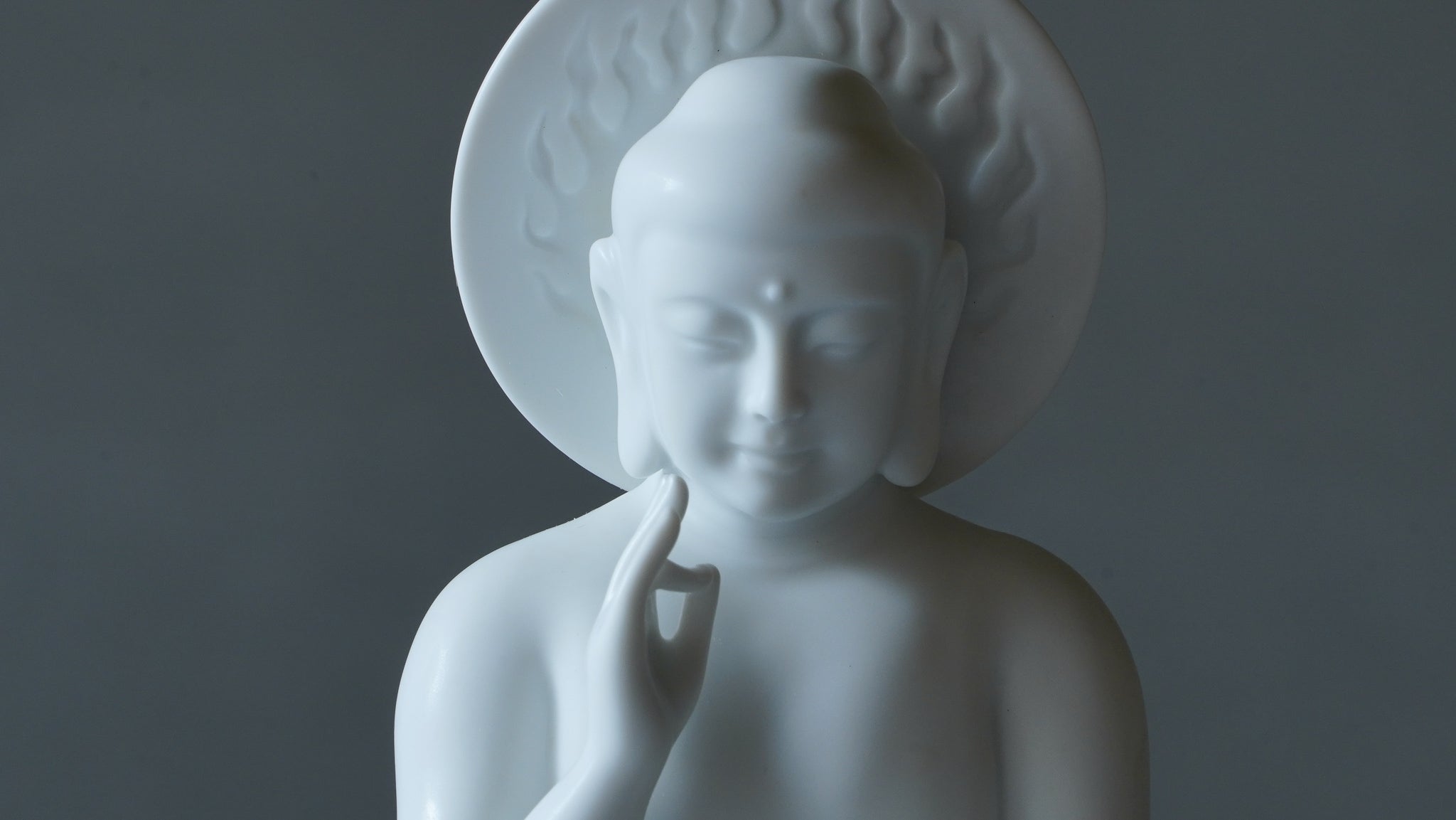 八方新氣 光明智慧 瓷器 佛像 擺飾 白瓷 瓷偶