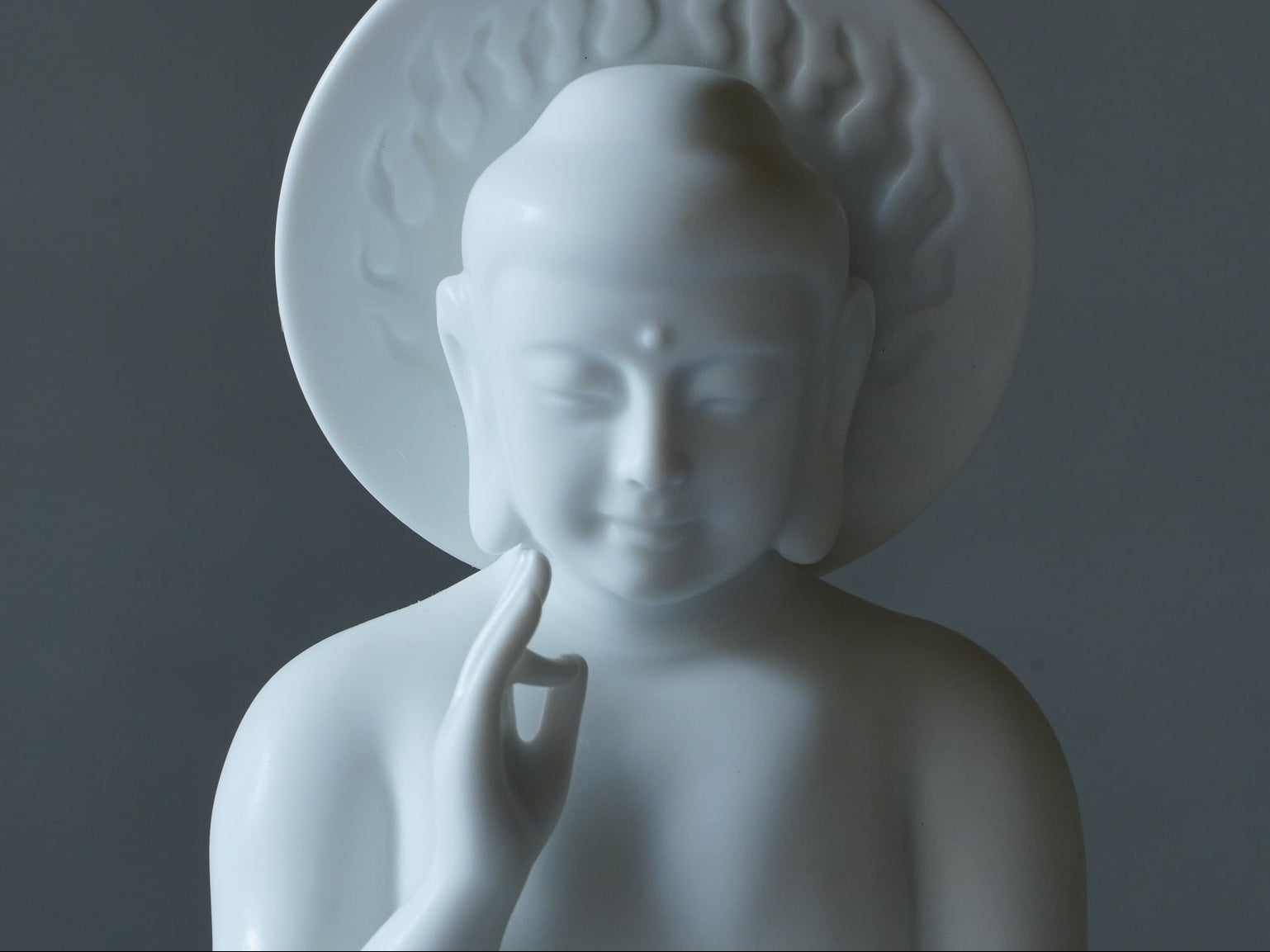 八方新氣 光明智慧 瓷器 佛像 擺飾 白瓷 瓷偶