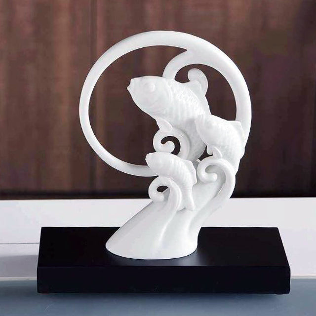 八方新氣 合作無間 魚 陶瓷 擺飾 禮物 禮盒