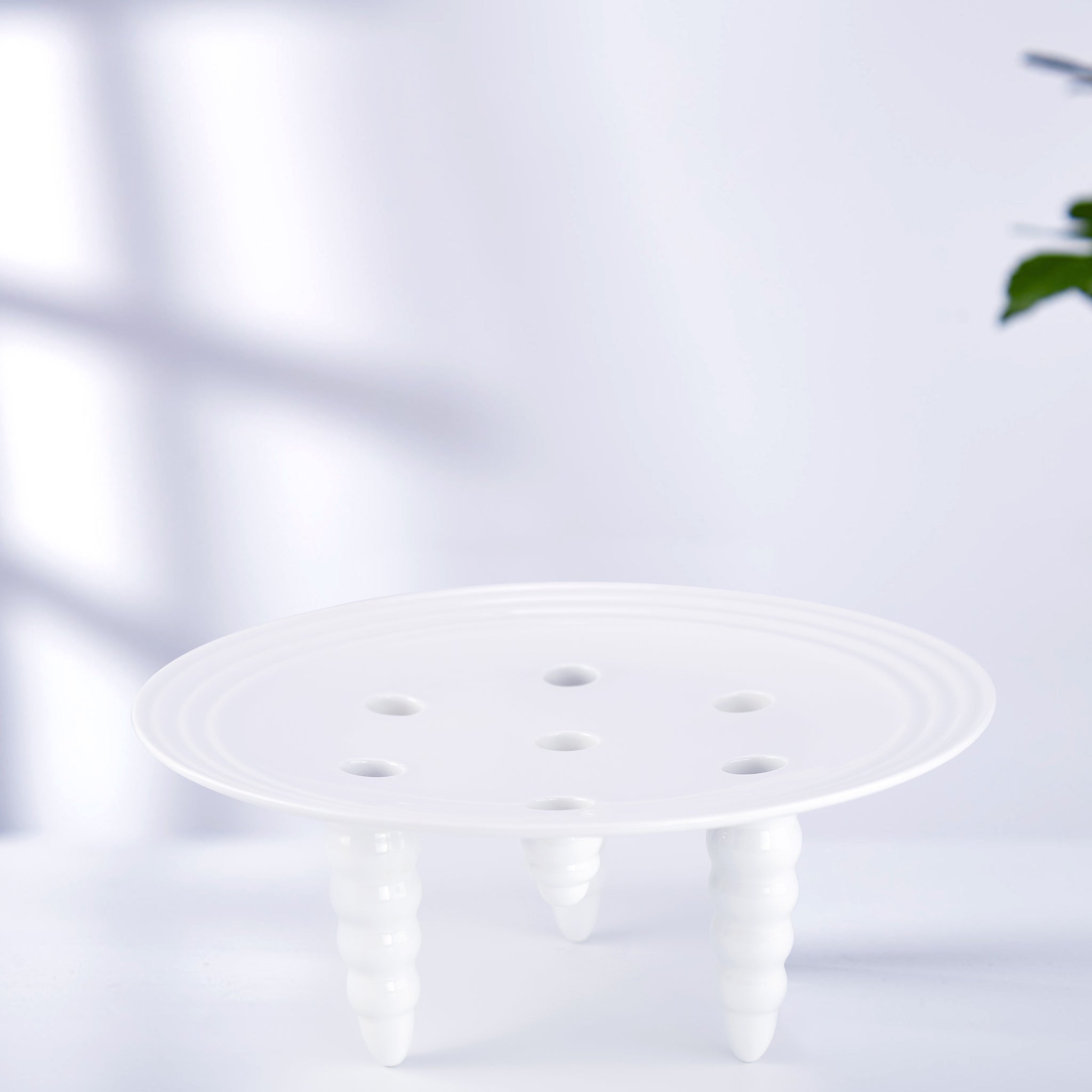 八方新氣 湖光水色 水果盤 糖果盤 禮物 白瓷 擺飾 湖面