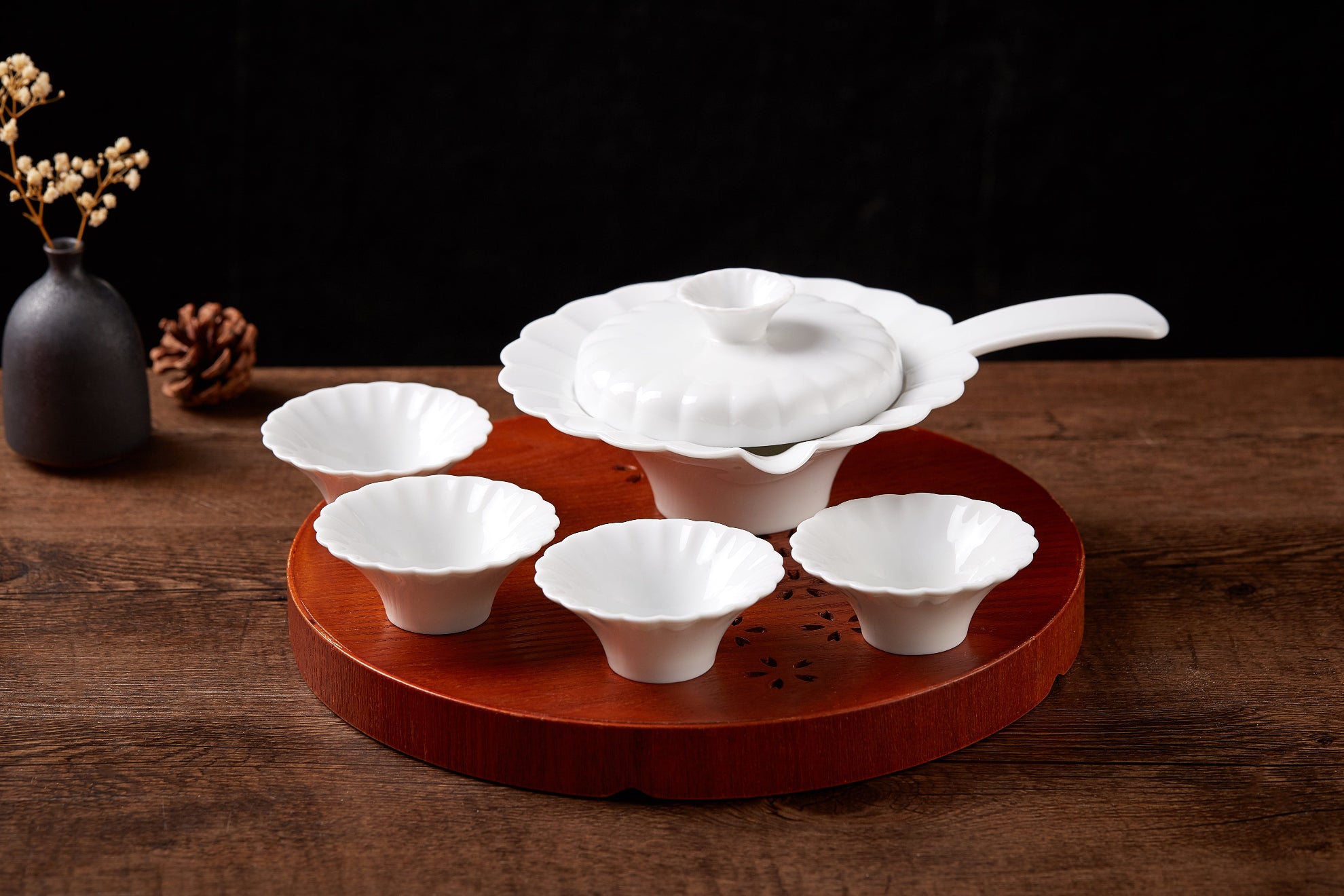 八方新氣 藝術瓷器 珍珠 茶器 茶具組 杯子 壺