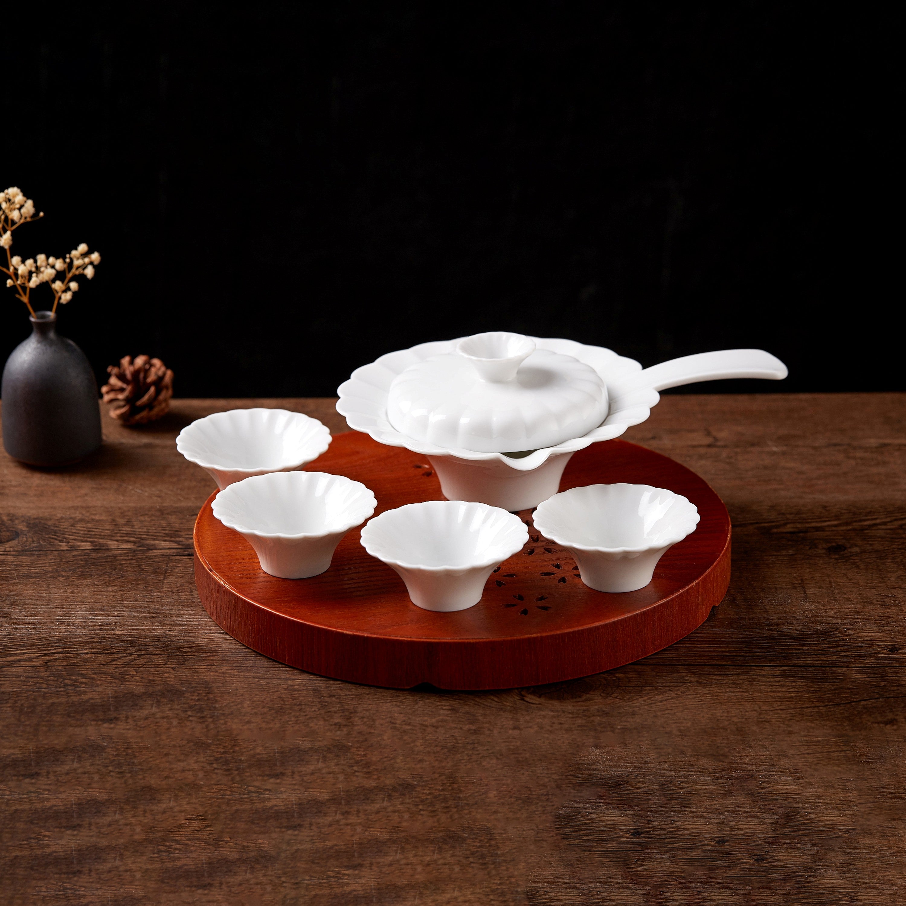 八方新氣 藝術瓷器 珍珠 茶器 茶具組 杯子 壺