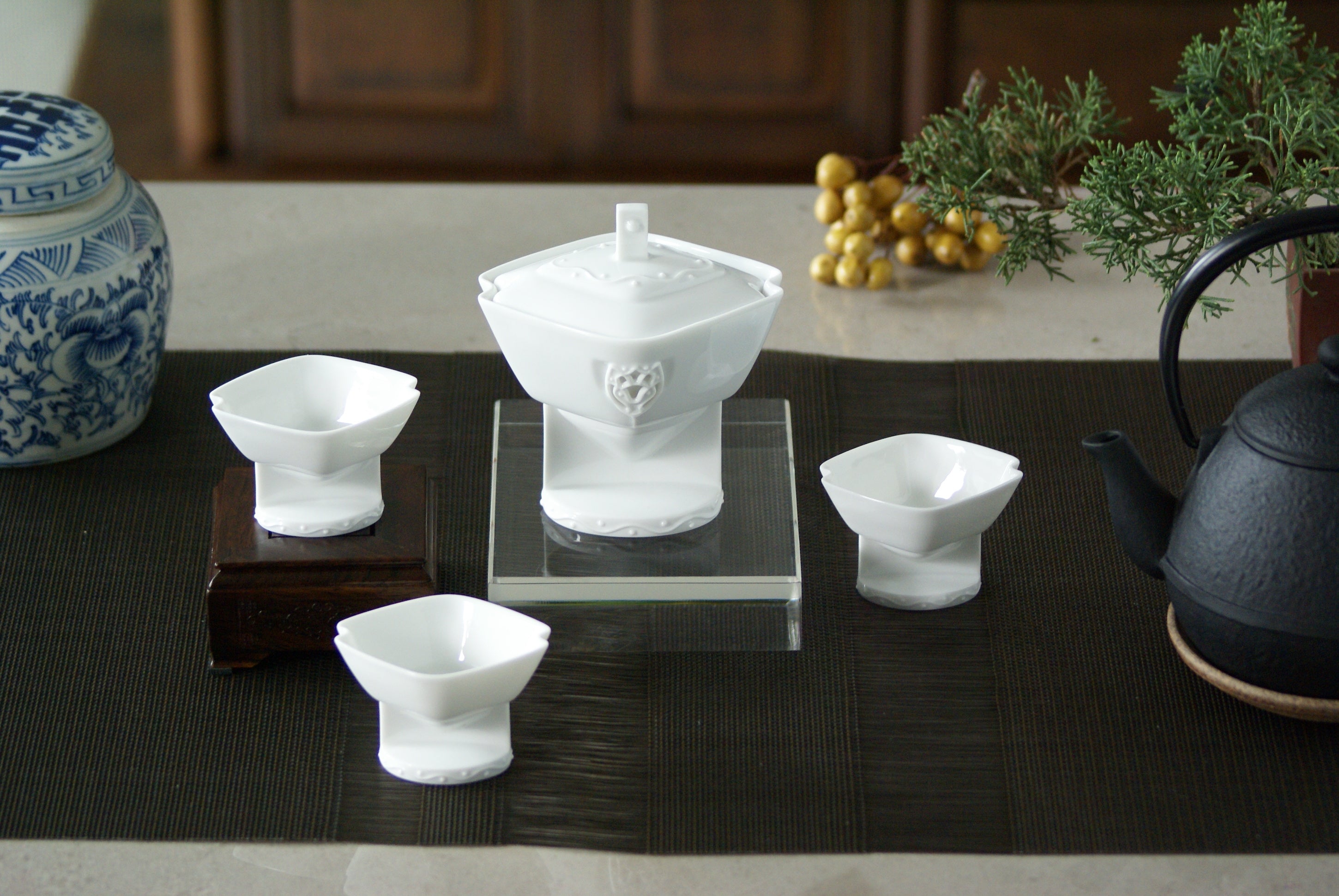 八方新氣 花祭 陶瓷 茶杯 蓋杯 瓷器 白瓷 咖啡杯 造形杯