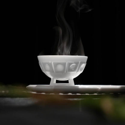 Blazing｜Modern Porcelain Tea Set Inspired by Light &amp; Harmony