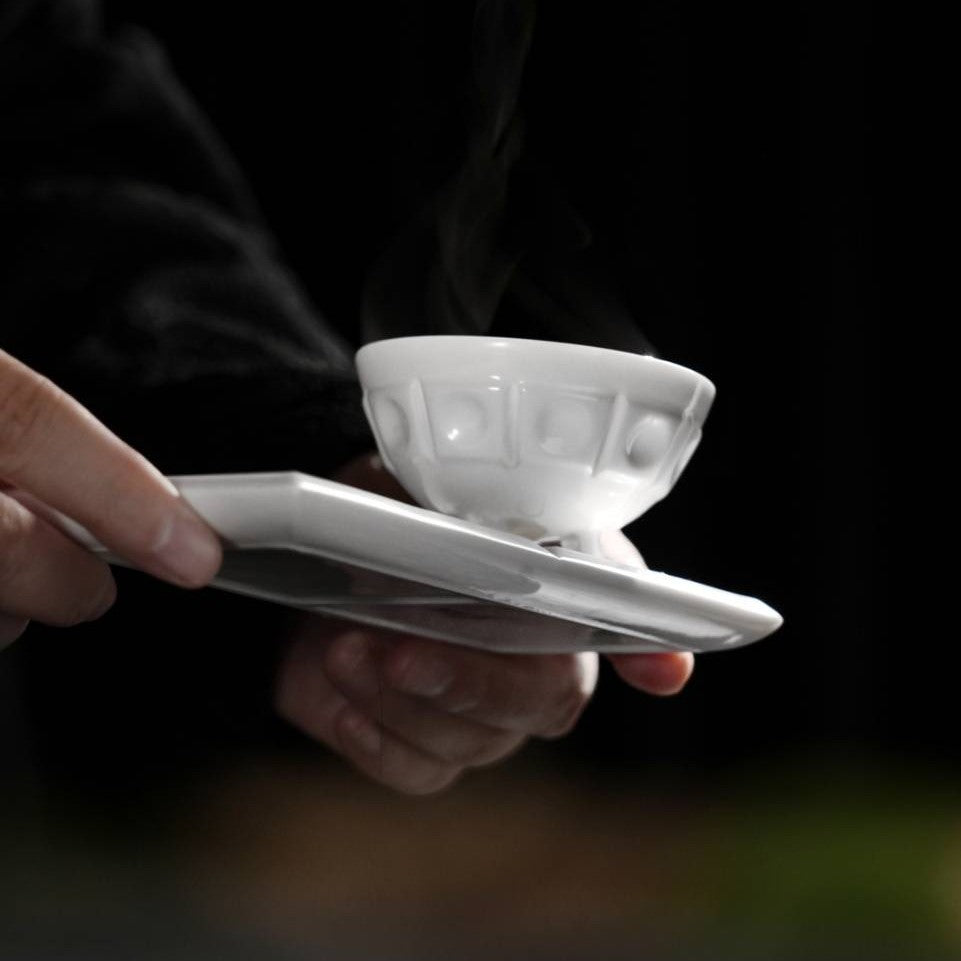 Blazing｜Modern Porcelain Tea Set Inspired by Light &amp; Harmony