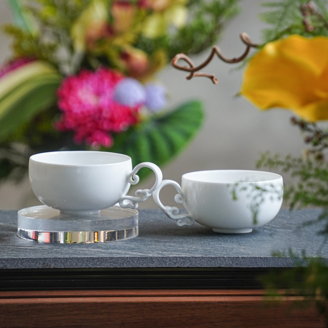 八方新氣 悠揚 對杯 白瓷 茶具 茶器 咖啡杯 家居生活 餐具 雲彩 音符