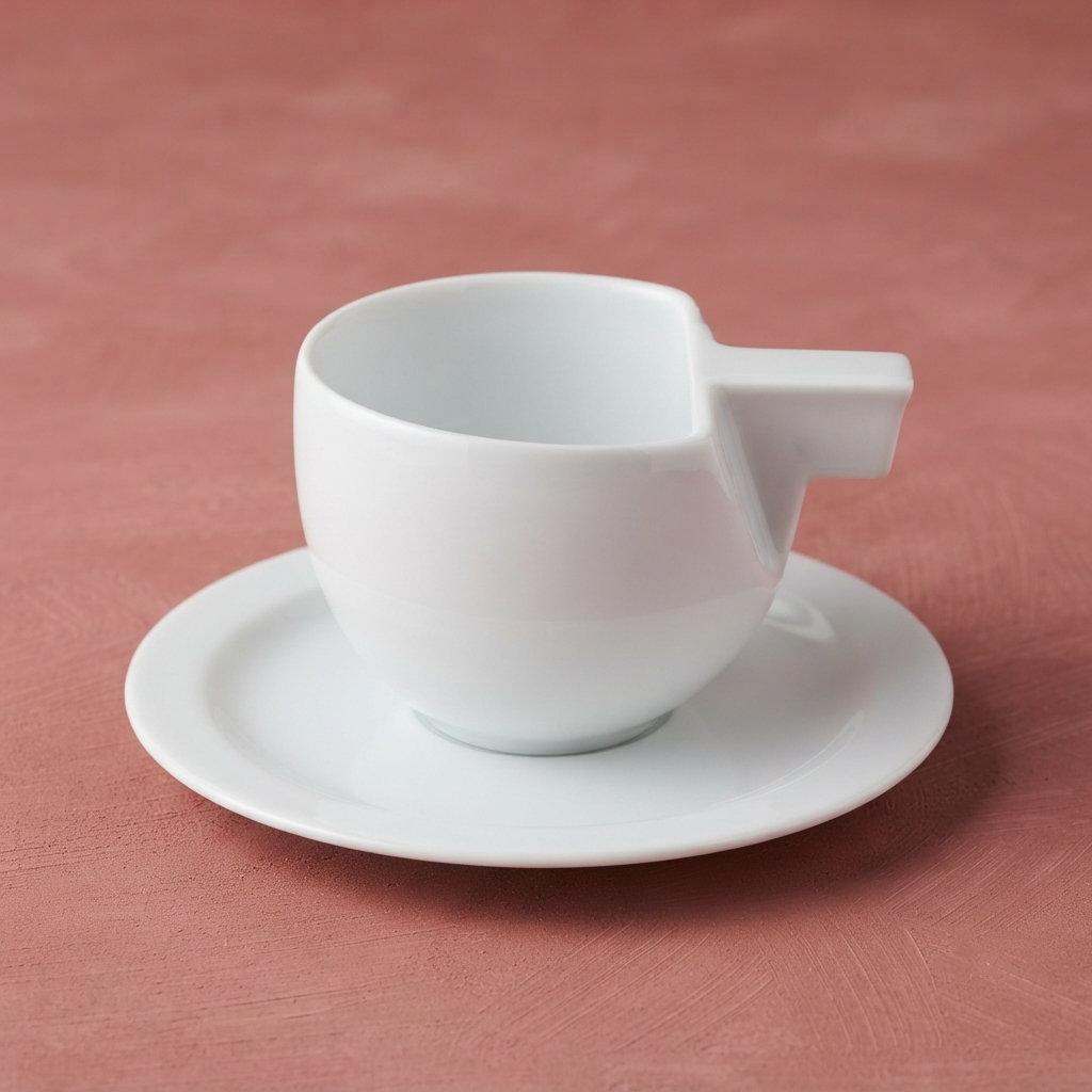 白瓷品飲杯與杯盤組｜適合茶飲與咖啡的日常器物