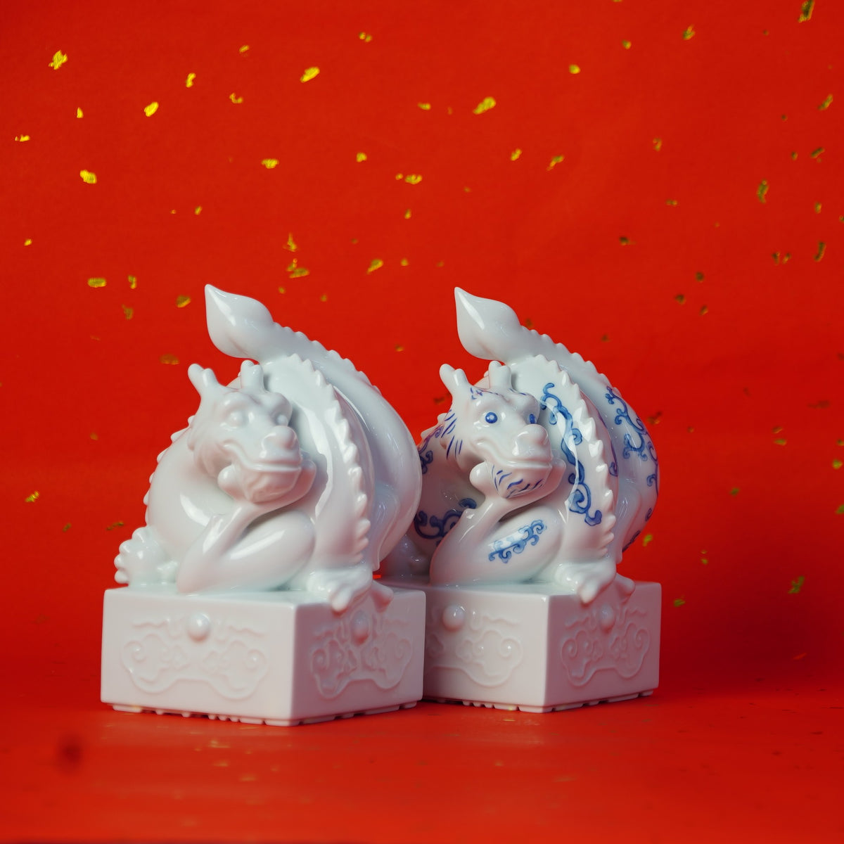 A Happy Dragon｜A Porcelain Seal of Blessing and Harmony