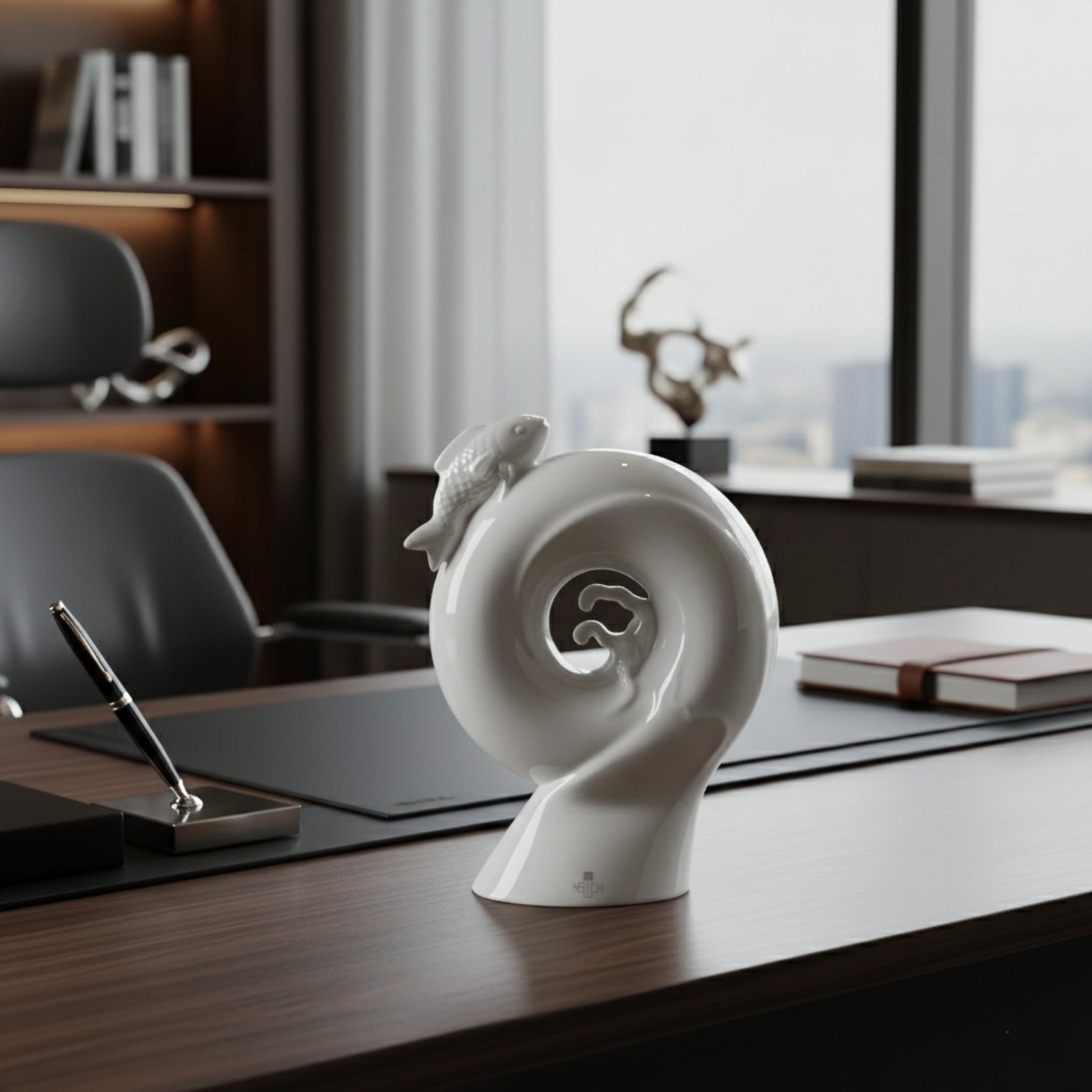 蒸蒸日上 存錢筒 八方新氣 白瓷 居家生活 辦公擺飾