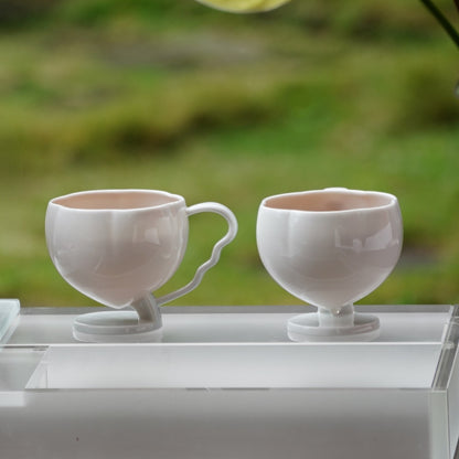 花神 廚房餐桌 茶杯 茶壺 杯壺 荼具 白瓷