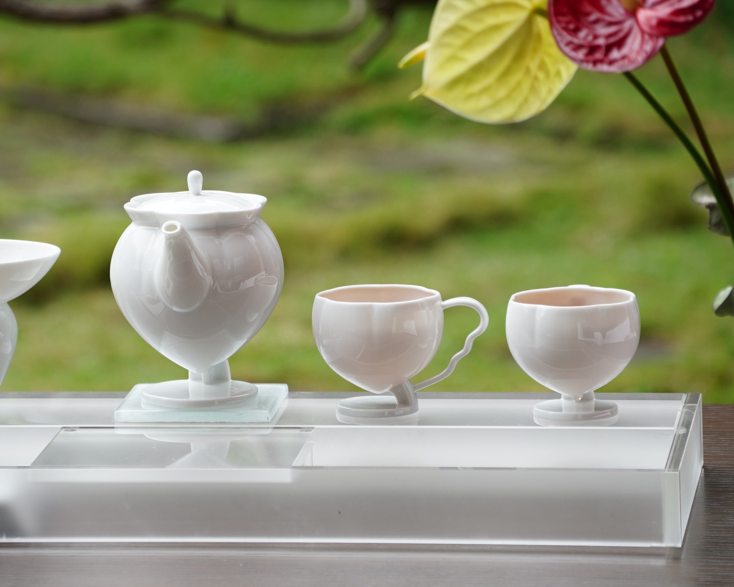 花神 廚房餐桌 茶杯 茶壺 杯壺 荼具 白瓷