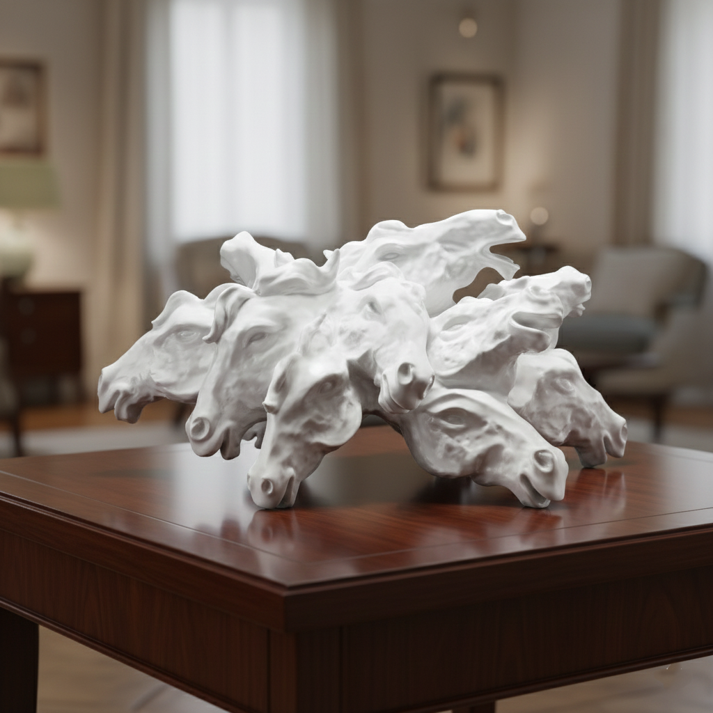 千軍萬馬 八方新氣 居家生活 藝術擺飾 白瓷 生肖馬 新年禮贈 長輩送禮 送禮首選 吉祥如意