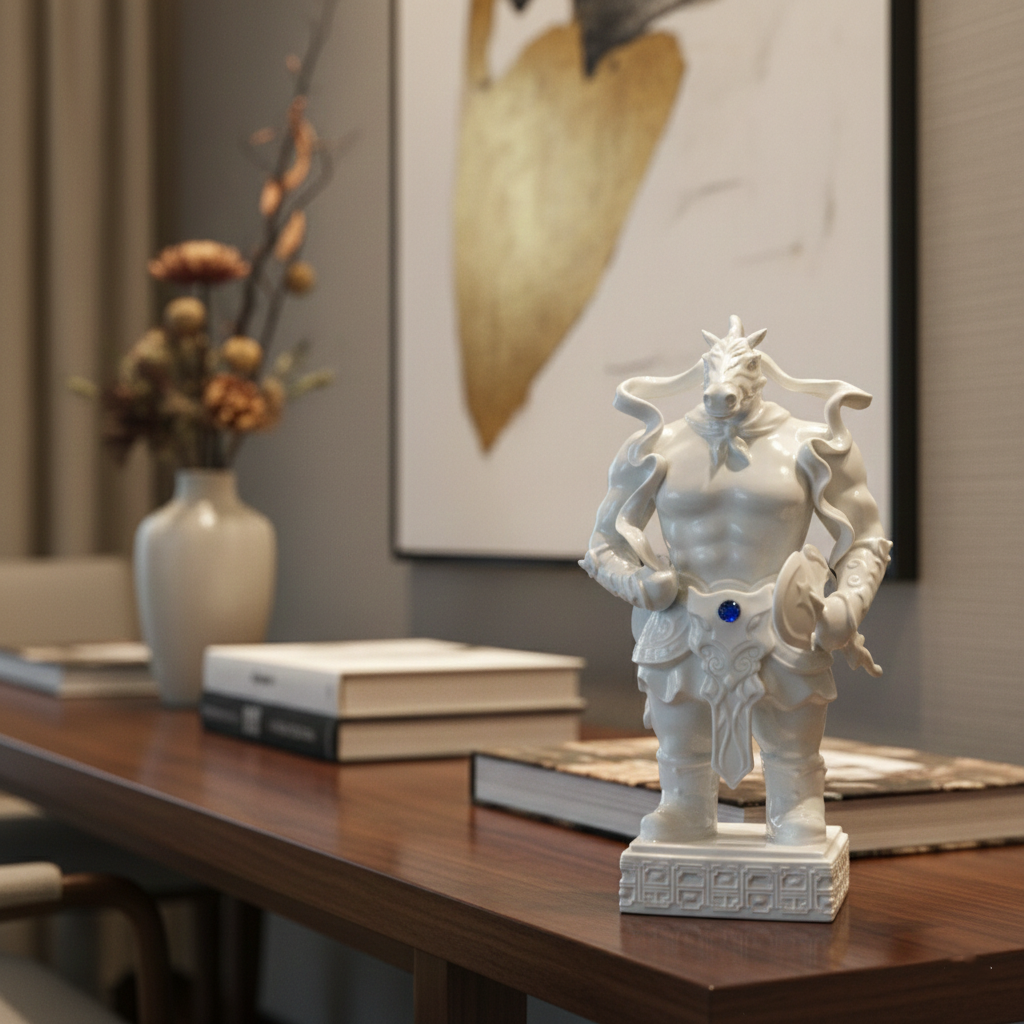 常勝 馬年生肖 擺件 家居生活 象徵勝利與堅定意志的瓷器藝術品