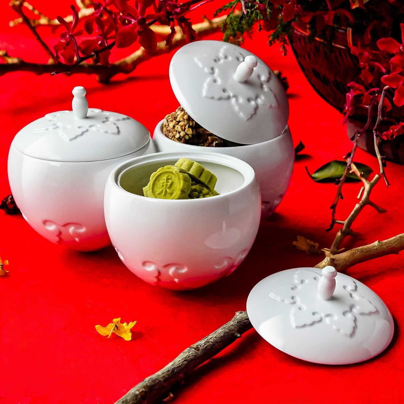 八方新氣 王俠軍 送禮 喜相逢 瓷盒 瓜果盒 陶瓷收納盒