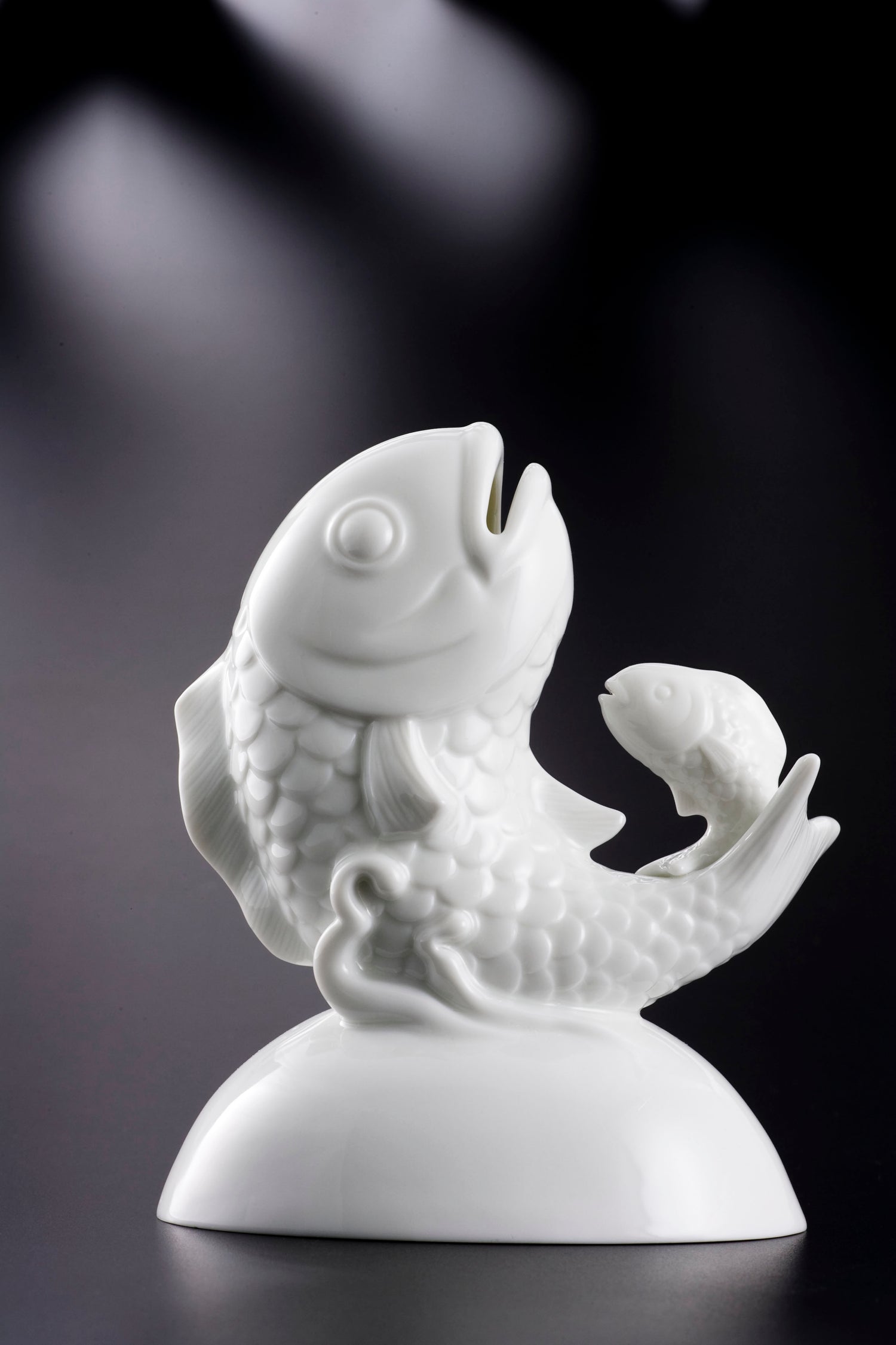 代代富足 存錢筒 八方新氣 白瓷藝術 魚